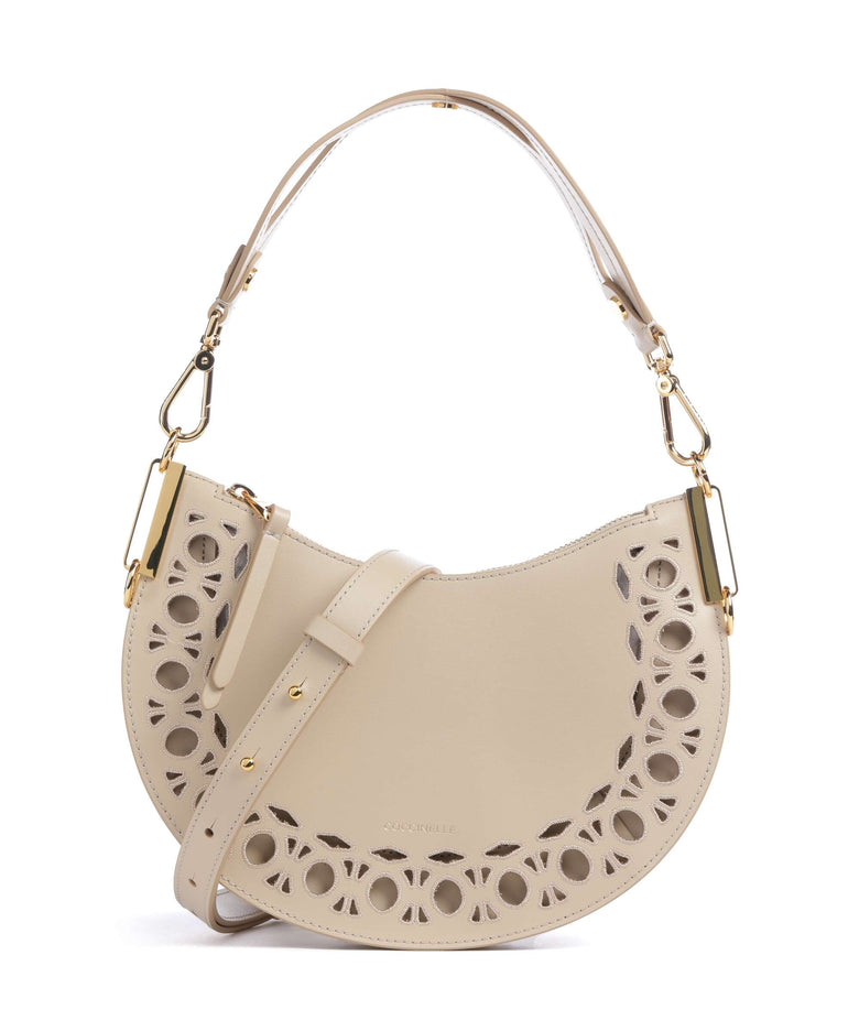 Coccinelle Sunup Monogram Sangallo Shoulder bag sandshell