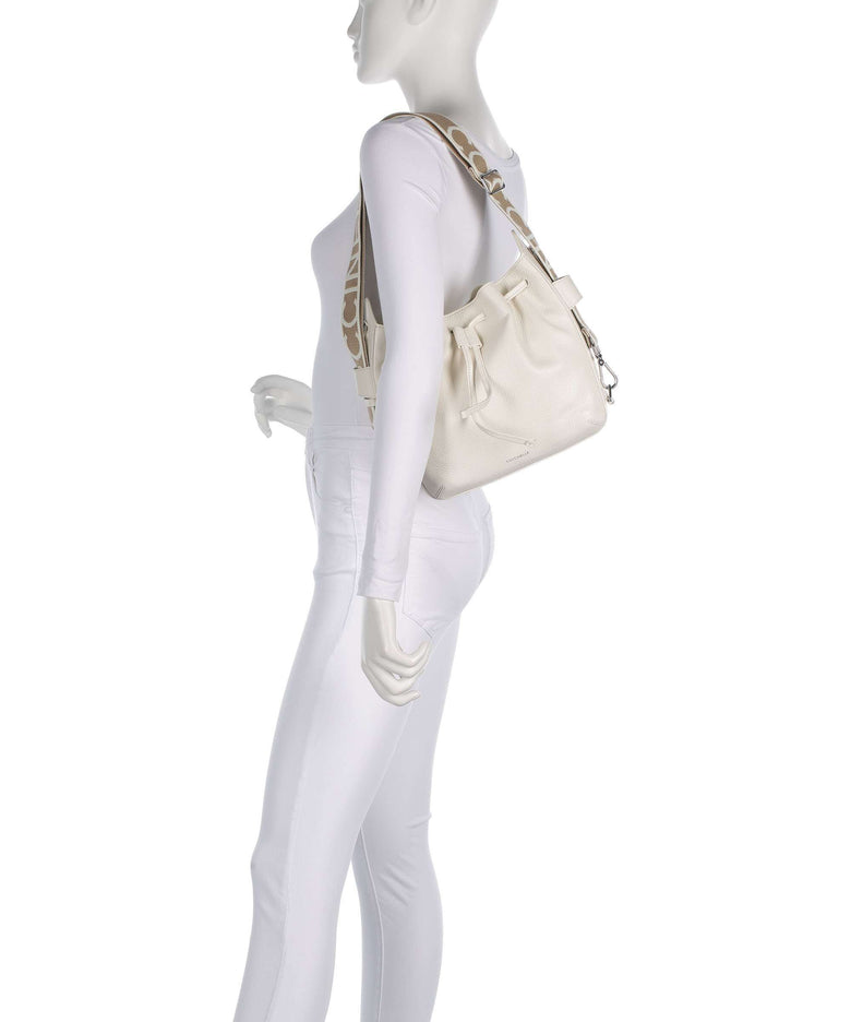 Coccinelle Gretel Ribbon Bucket bag pearl