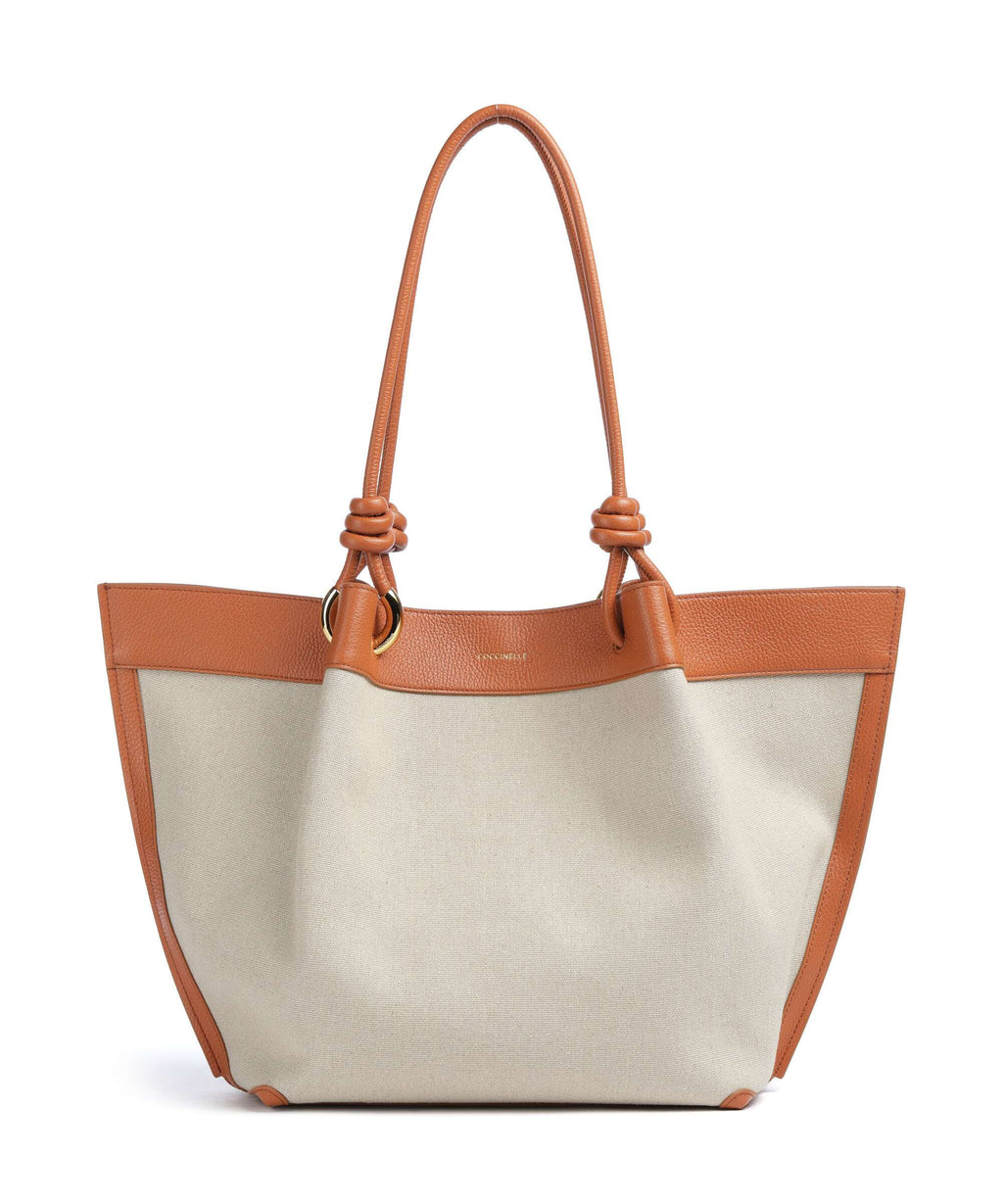 Coccinelle Finn Canvas Tote bag natural/crab