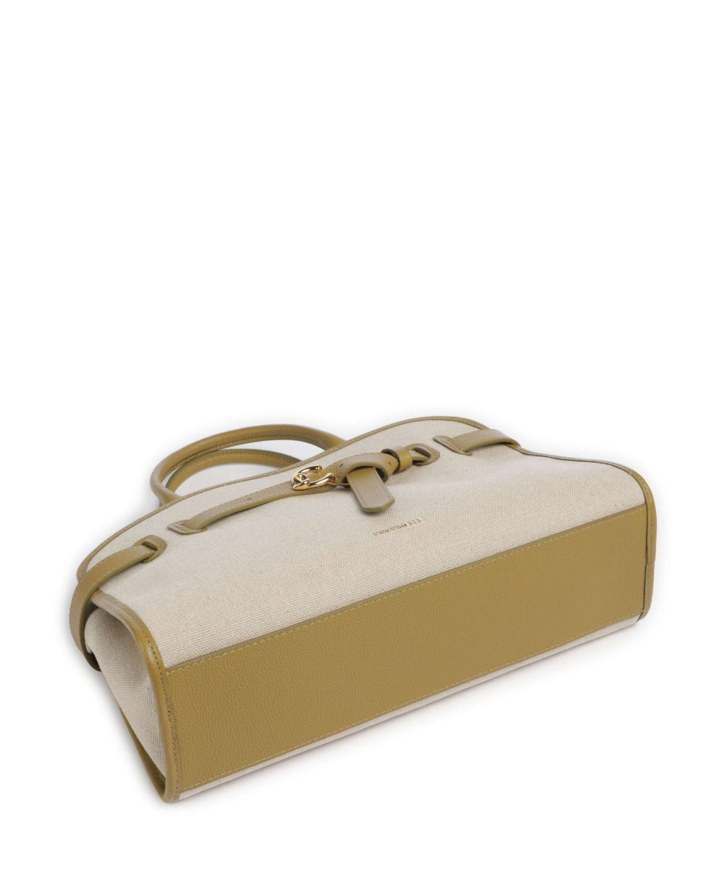 Coccinelle Sabine Canvas Handbag natural/seagrass