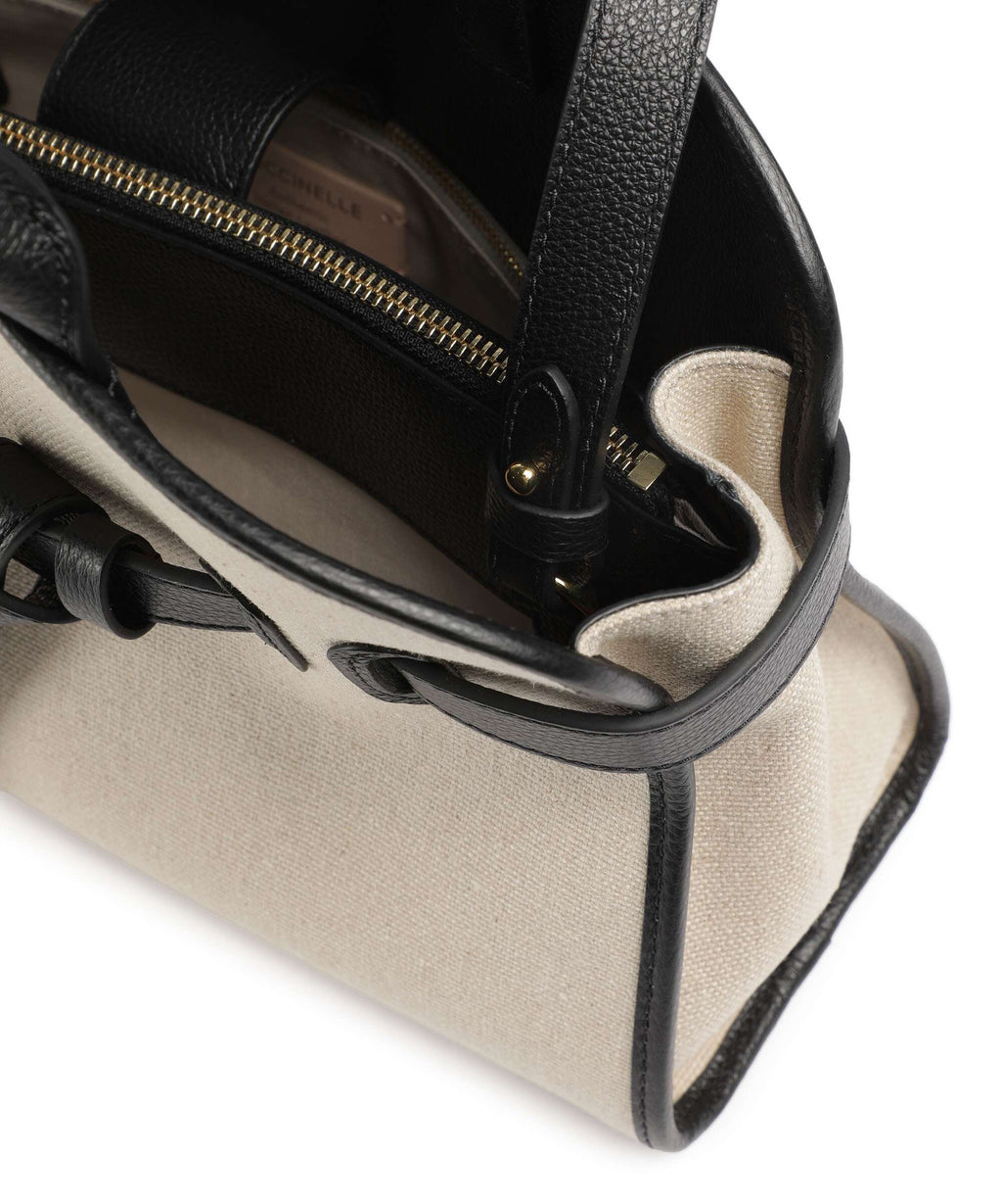 Coccinelle Sabine Canvas Handbag natural/noir