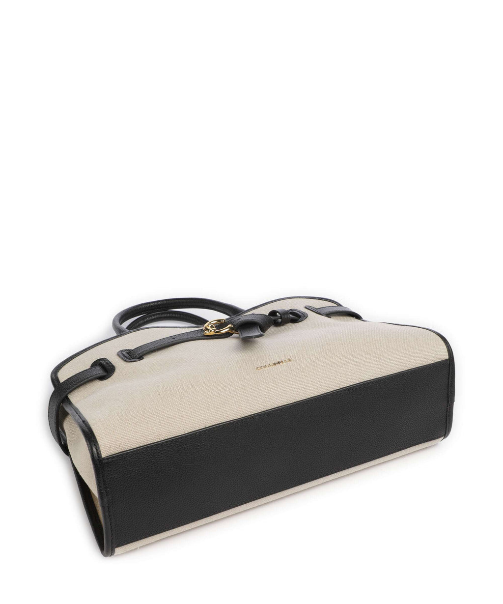 Coccinelle Sabine Canvas Handbag natural/noir