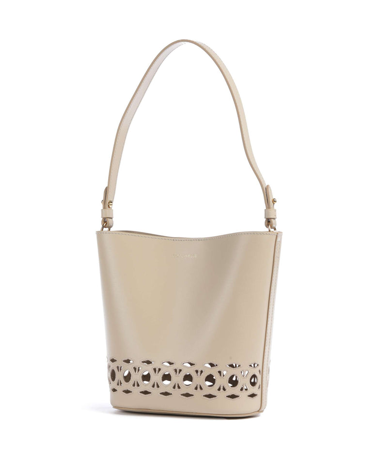 Coccinelle Nikla Monogram Sangallo Bucket bag sandshell