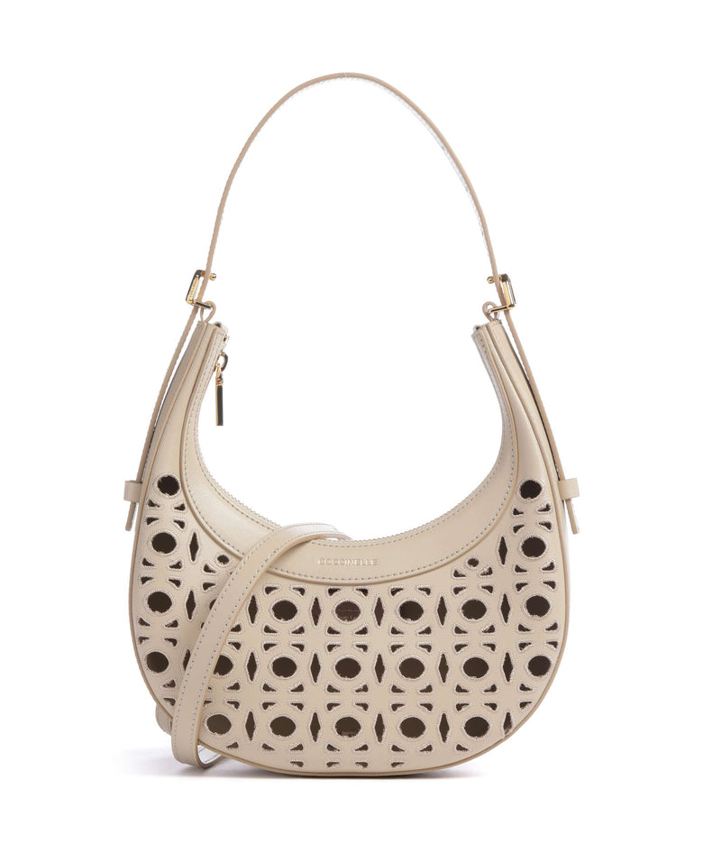 Coccinelle Whisper Monogram Sangallo Shoulder bag sandshell