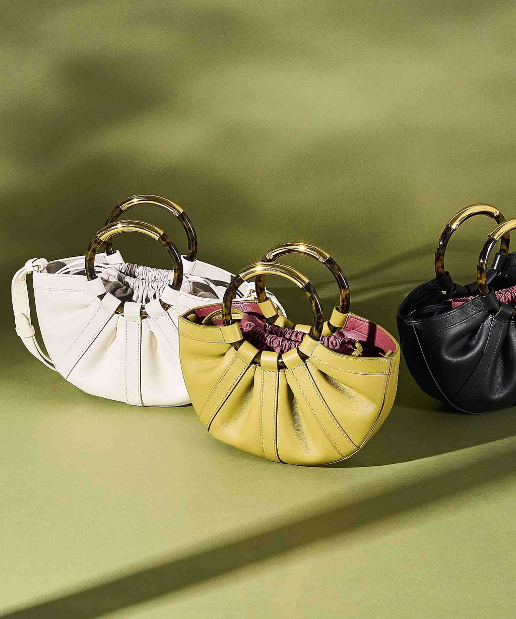 Coccinelle Shell Handbag seagrass