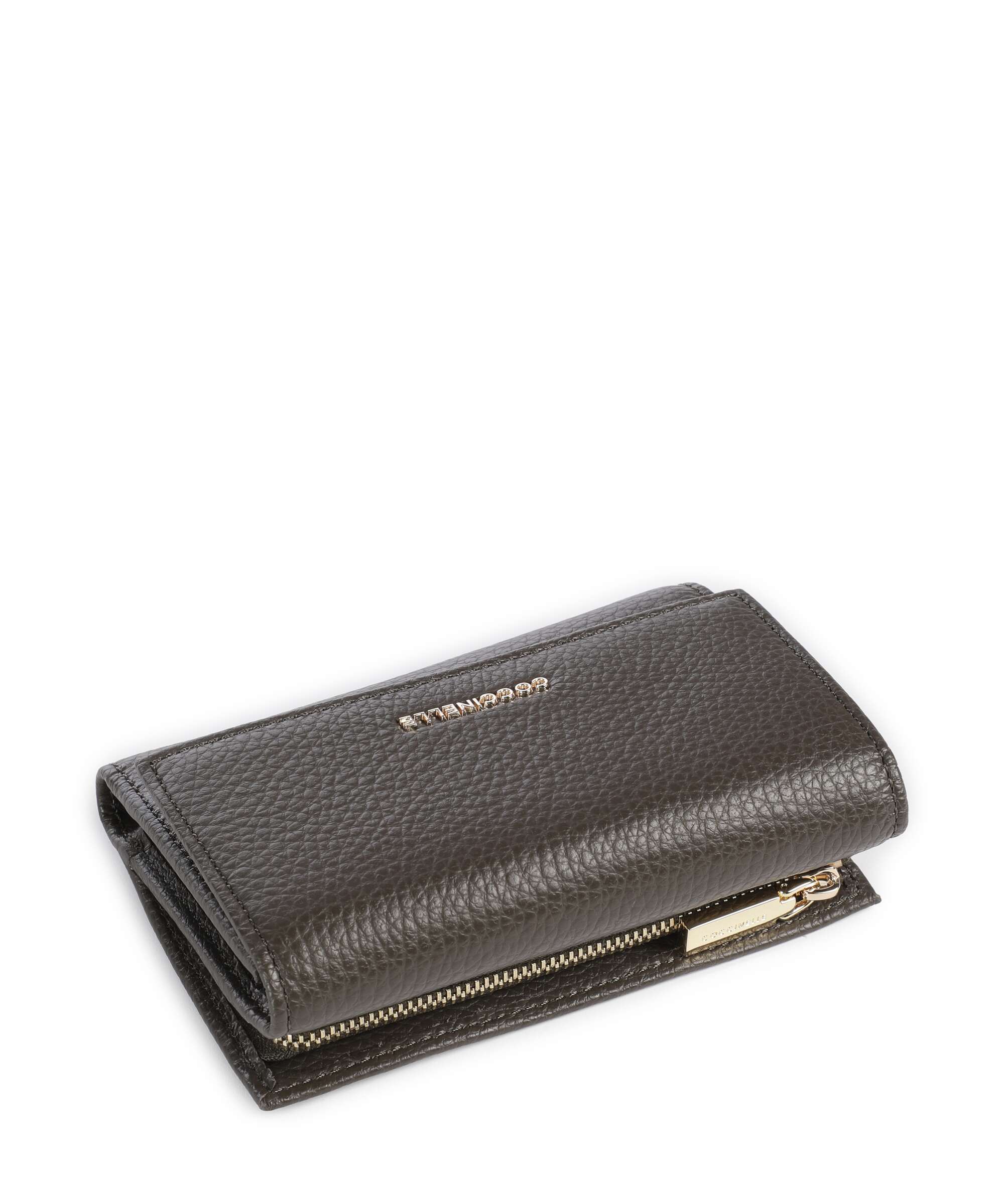 Coccinelle Metallic Soft Wallet fango