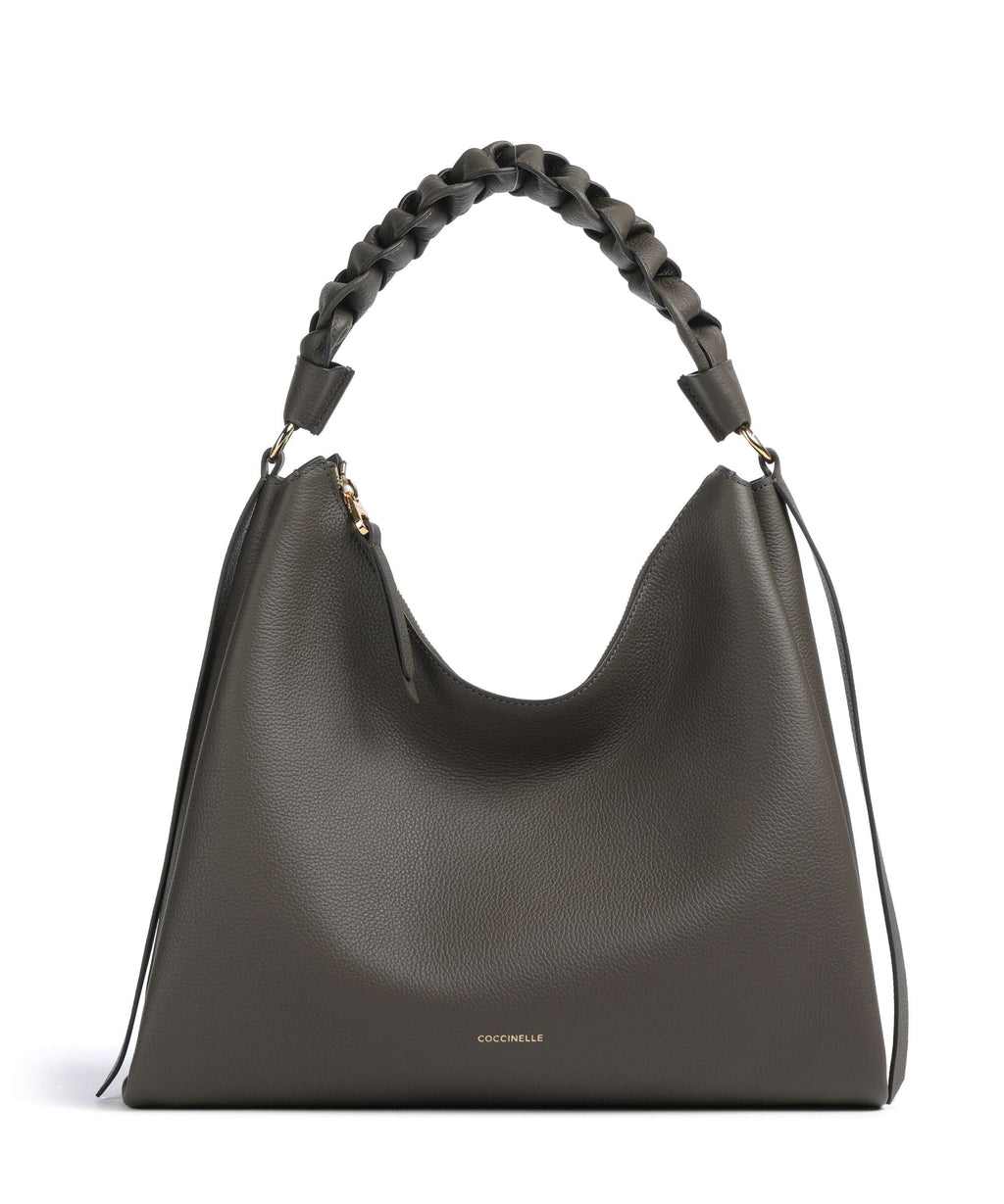 Coccinelle Boheme Grana Double Hobo bag fango/honey