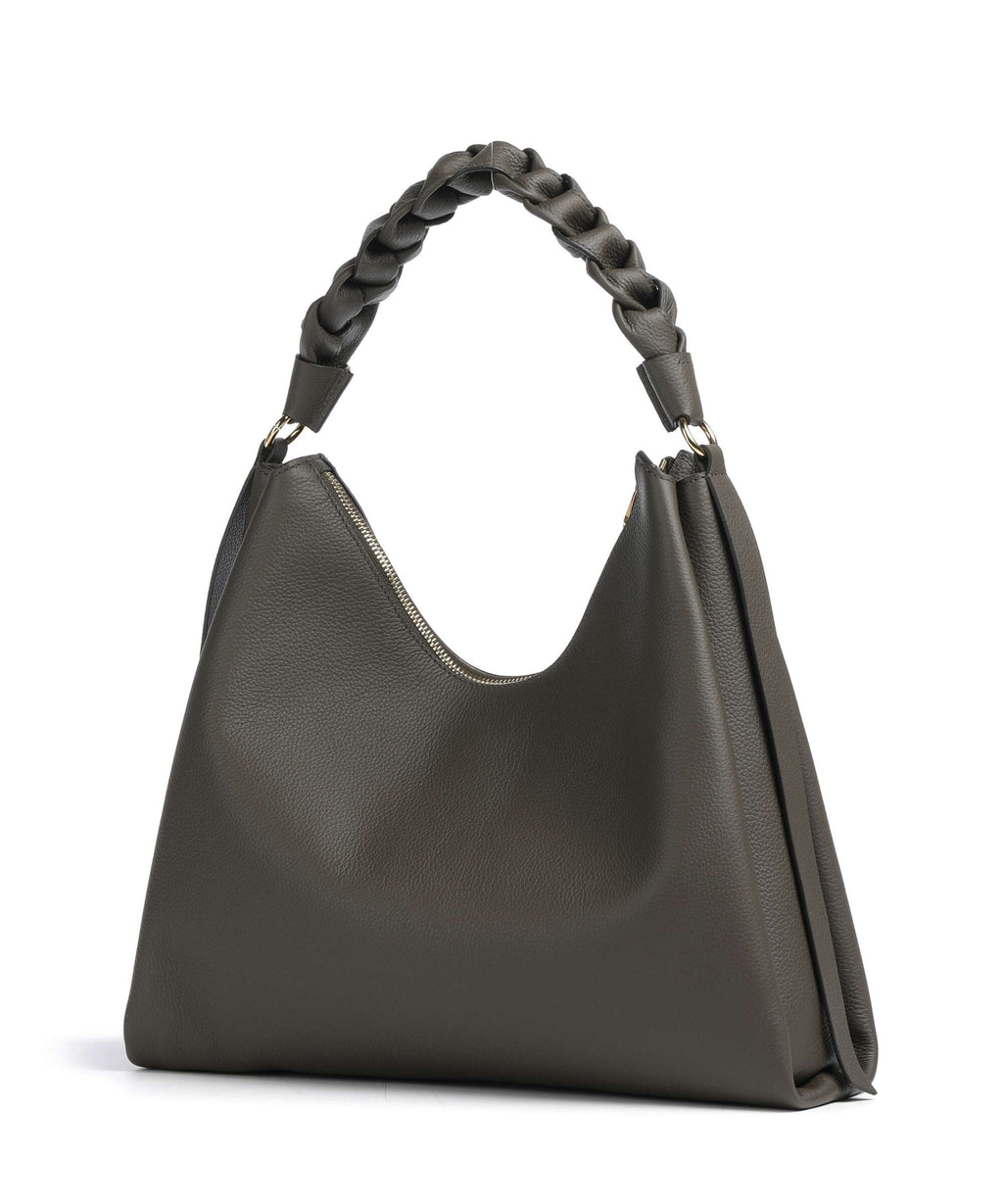 Coccinelle Boheme Grana Double Hobo bag fango/honey