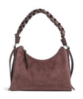 Coccinelle Boheme Suede Shoulder bag berry
