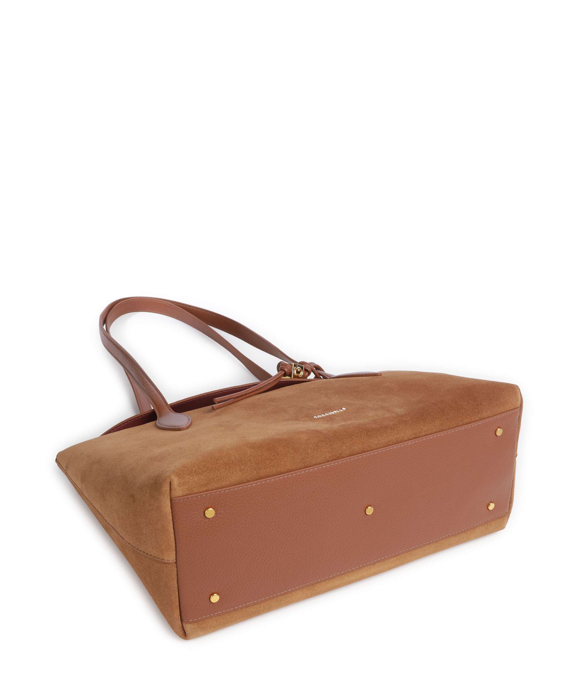 Coccinelle Thess Suede Tote bag cognac