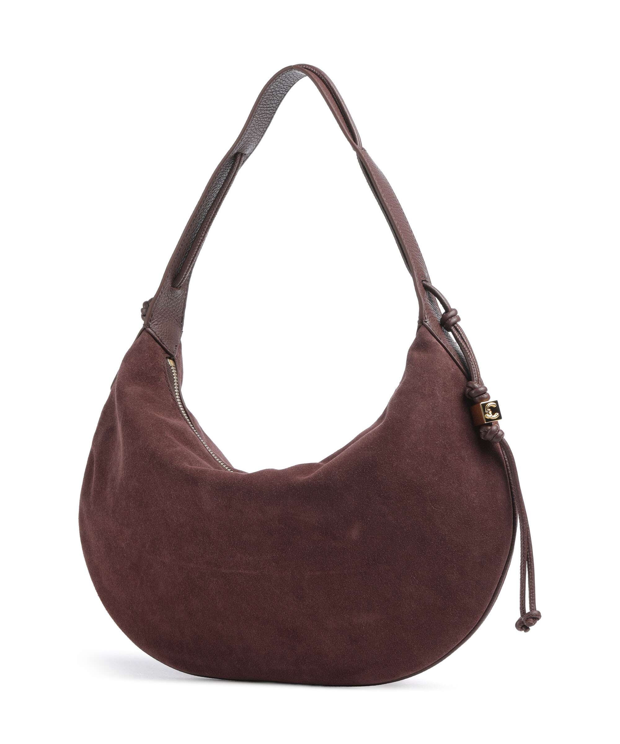 Coccinelle Thess Suede Hobo bag berry