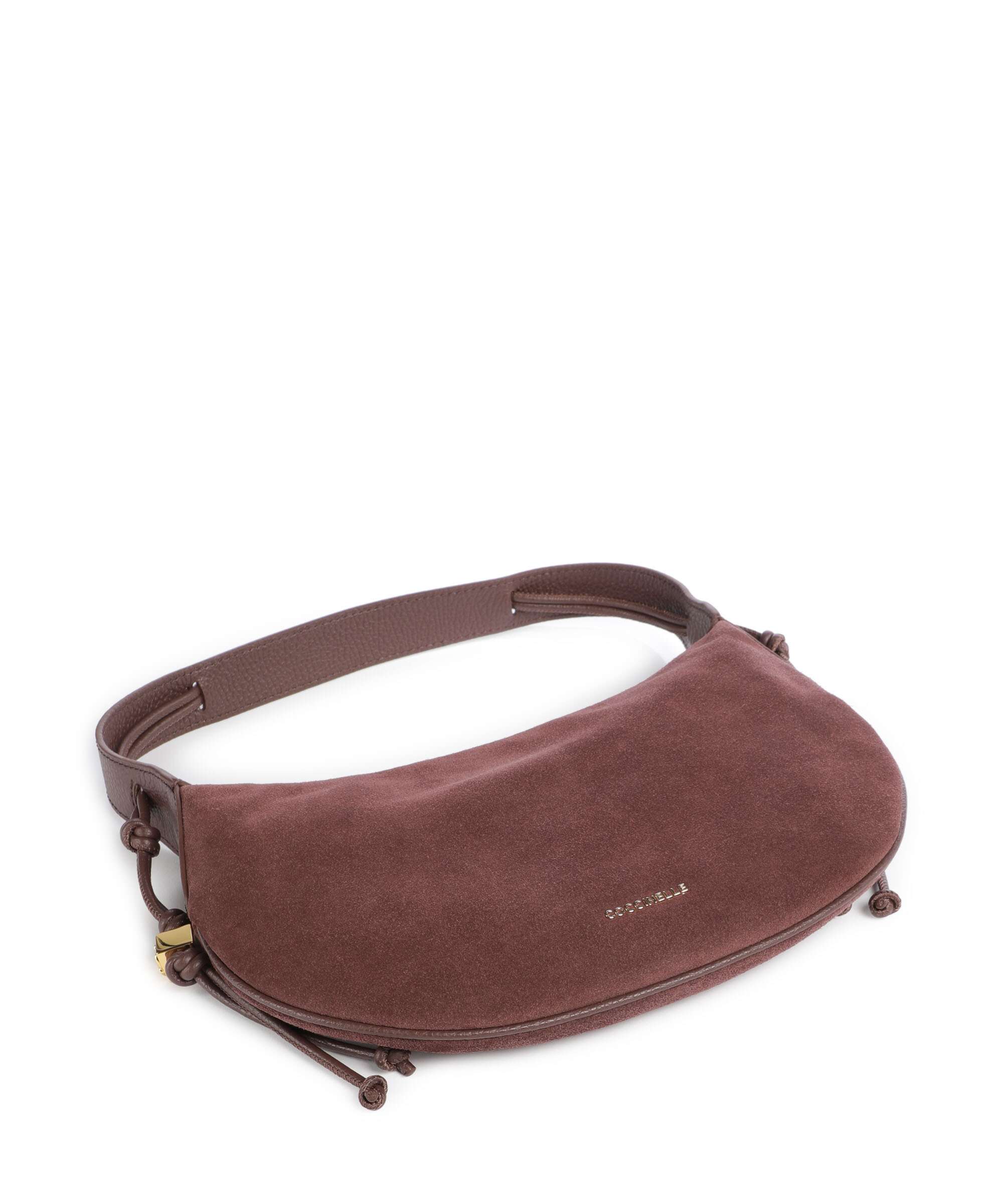 Coccinelle Thess Suede Hobo bag berry
