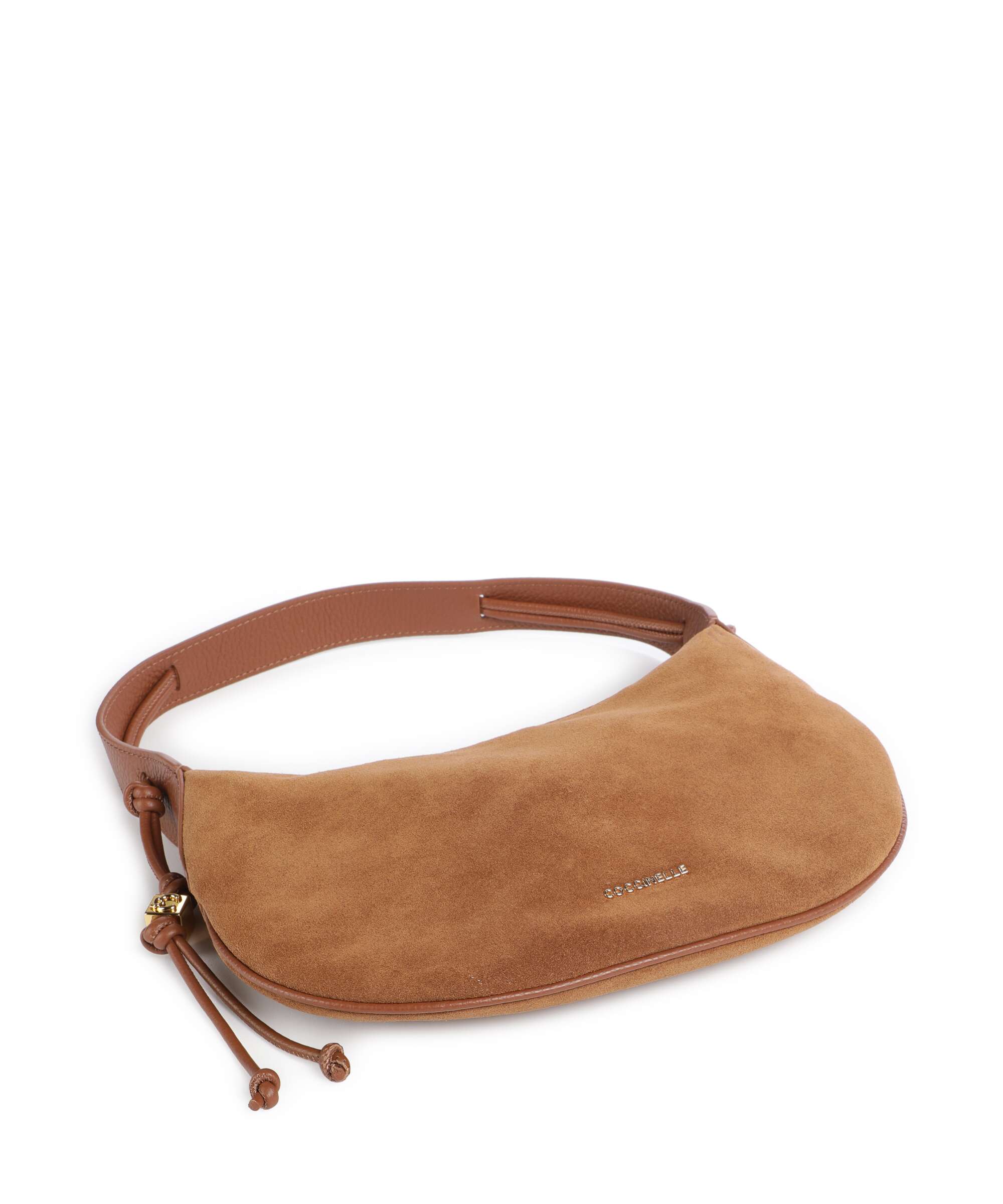 Coccinelle Thess Suede Hobo bag cognac