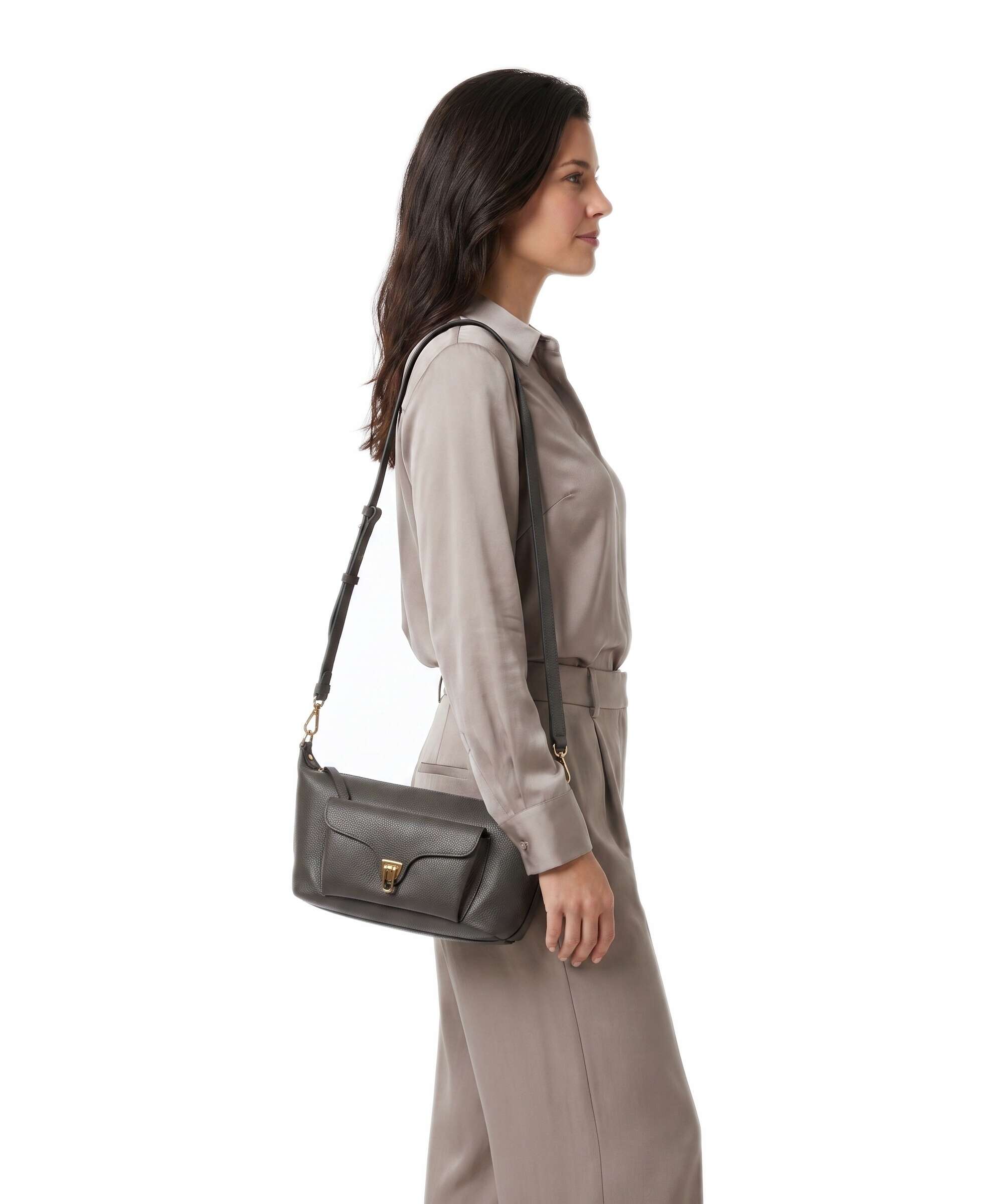 Coccinelle Beat Generation Crossbody bag fango