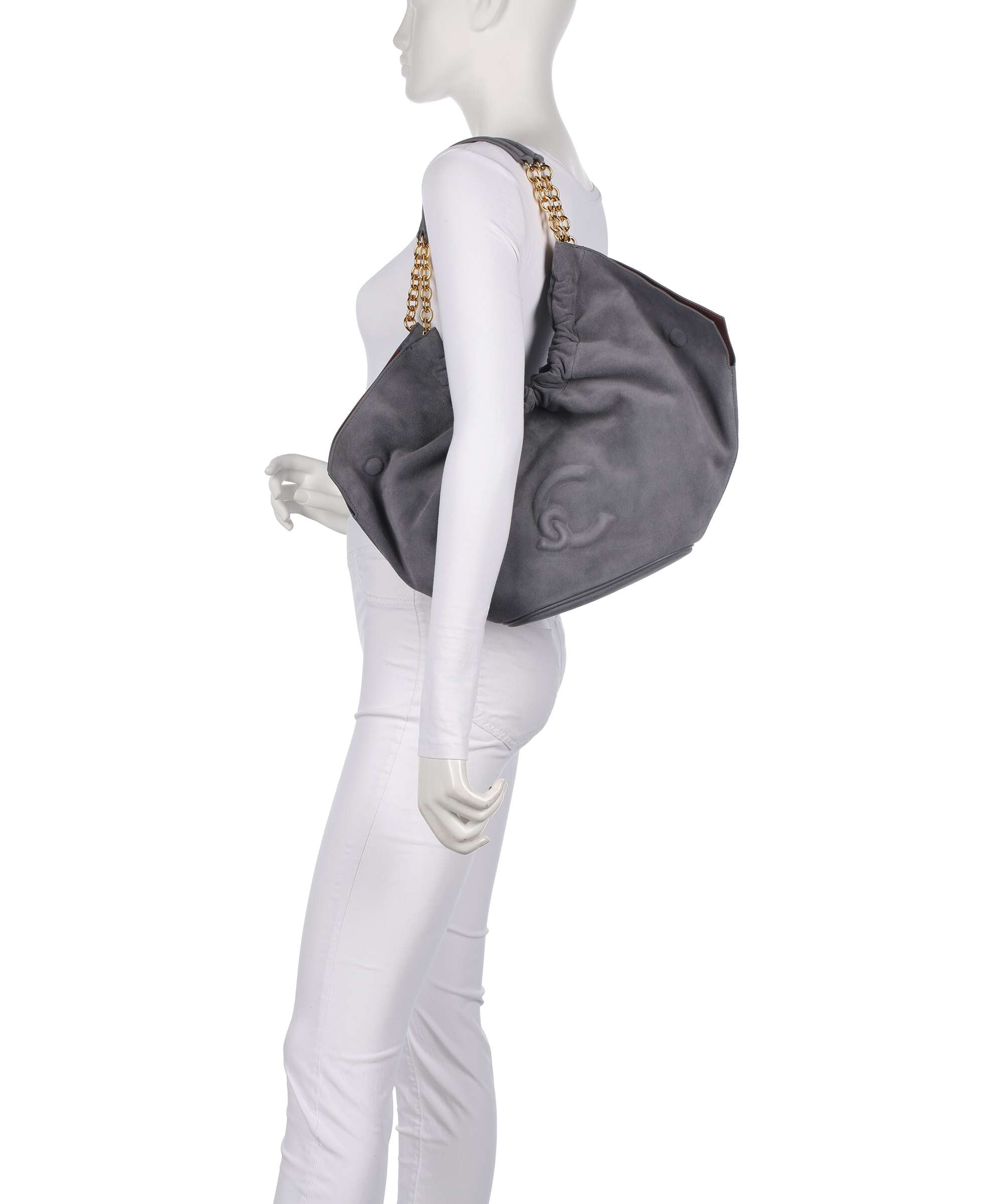 Coccinelle Smash Suede Hobo bag stove