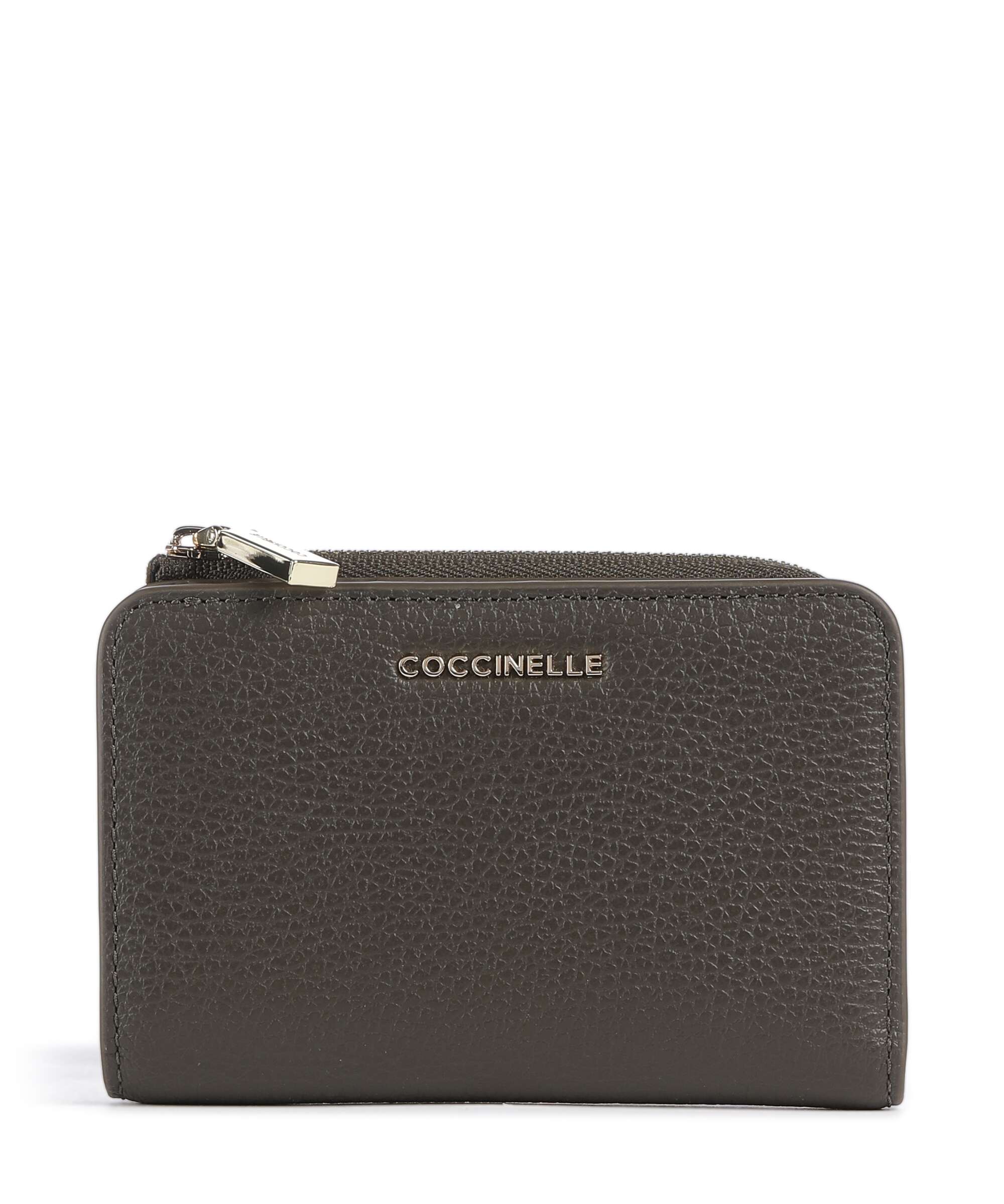Coccinelle Metallic Soft Wallet fango