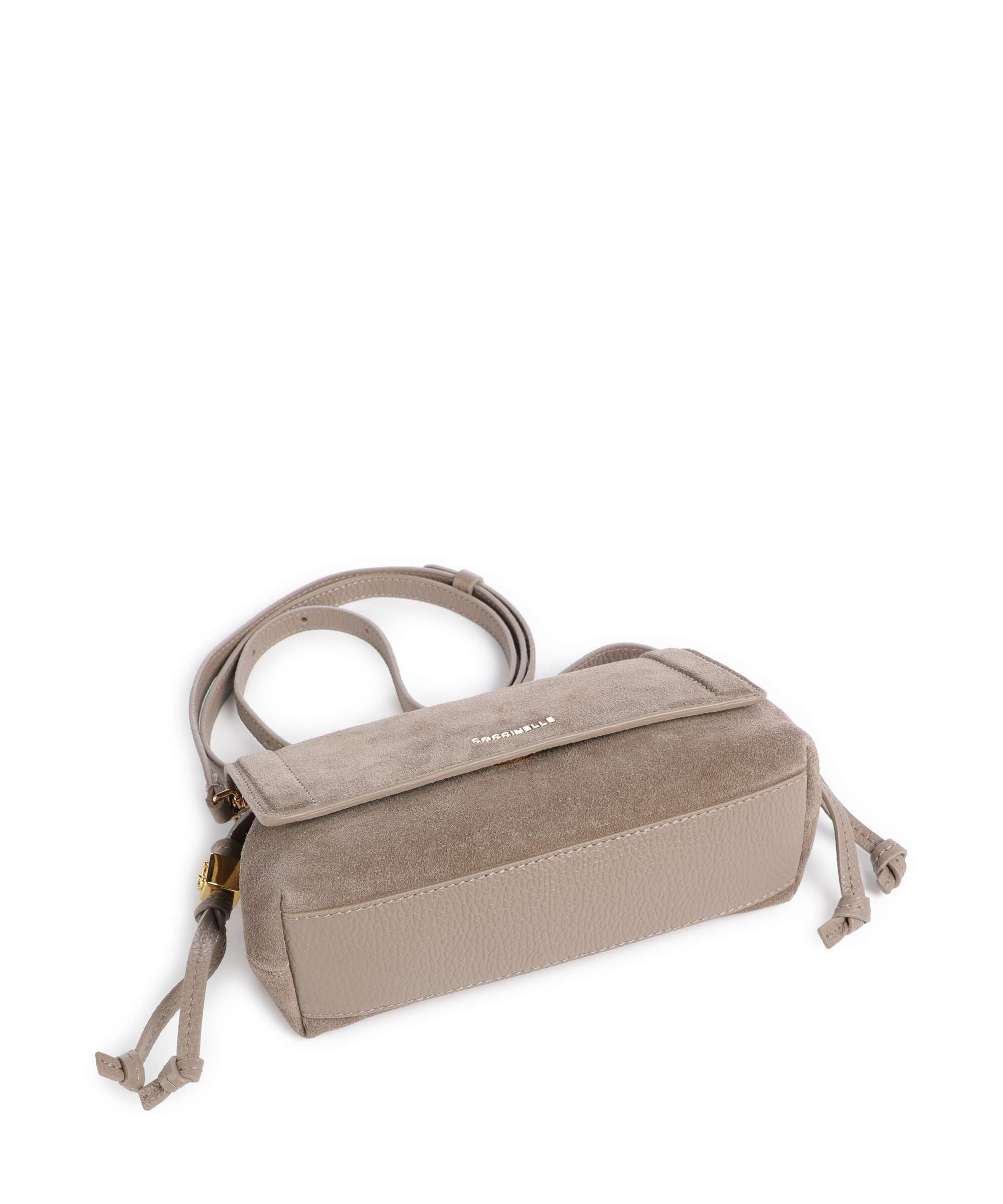 Coccinelle Thess Suede Crossbody bag warm taupe