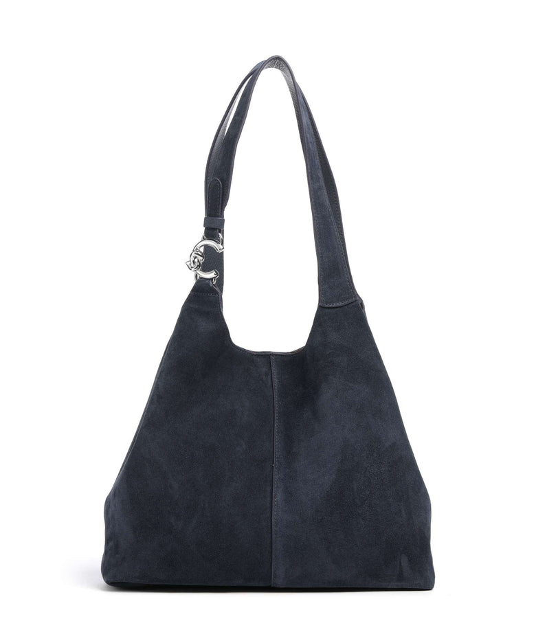 Coccinelle C-Easy Suede Hobo bag midnight blue