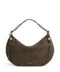 Coccinelle Thess Suede Hobo bag fango