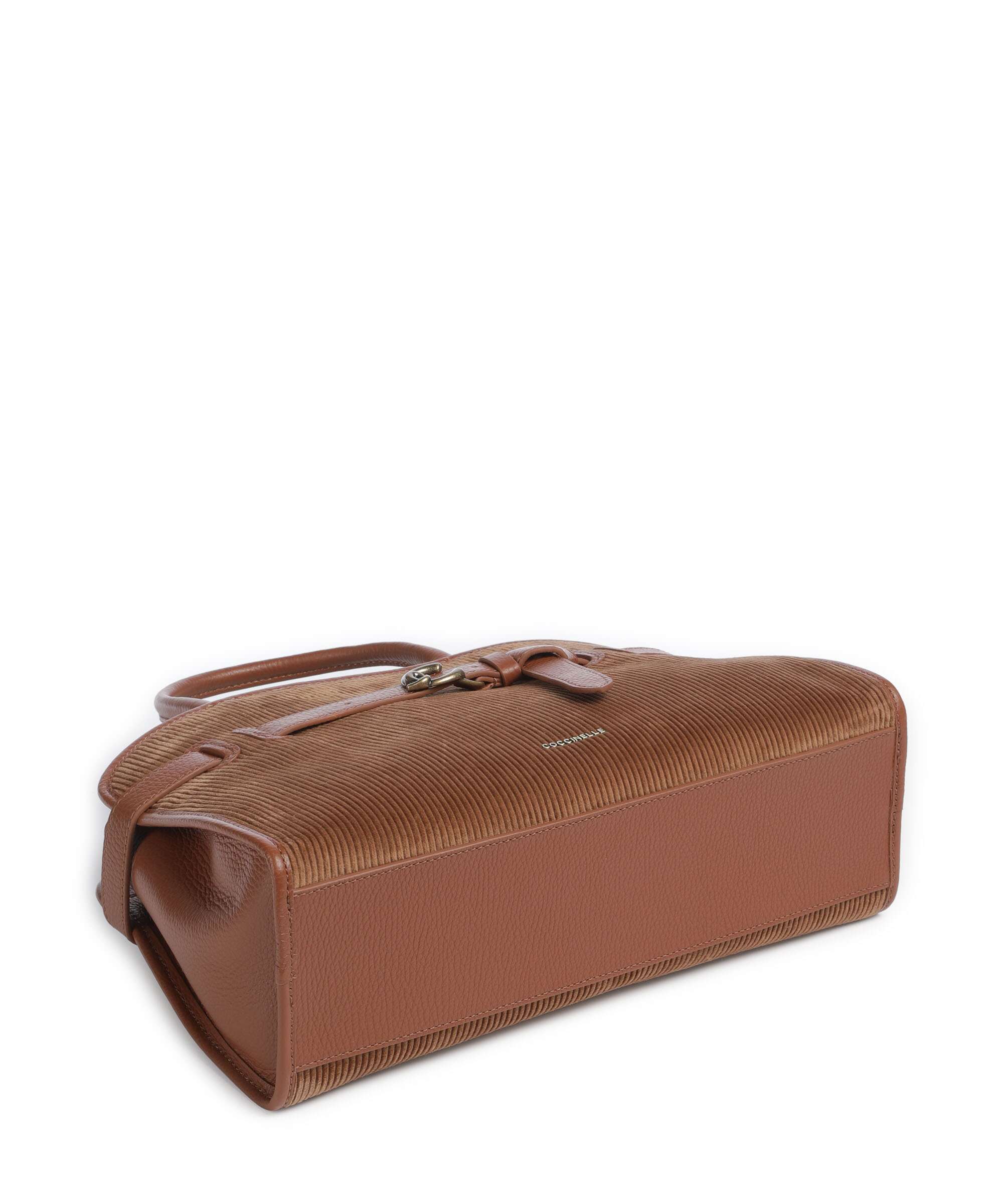 Coccinelle Sabine Corduroy Handbag cognac