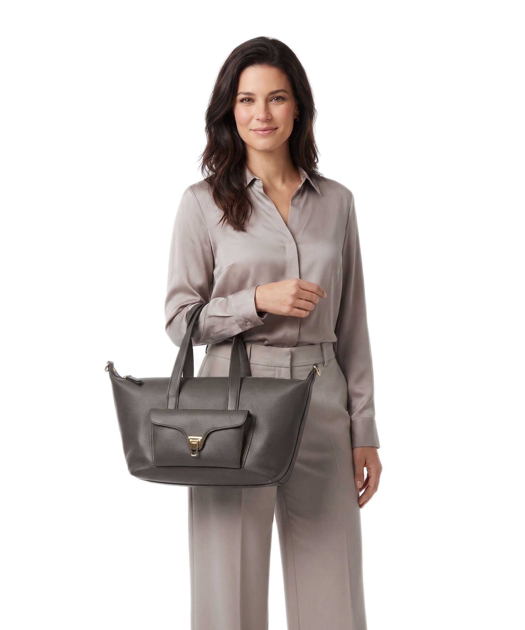 Coccinelle Beat Generation Handbag fango