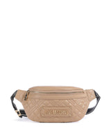 Love Moschino Quilted Marsupio beige