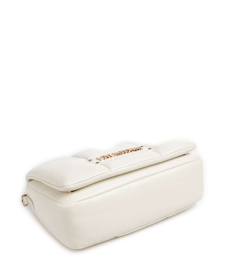 Love Moschino Puffy Shoulder bag ivory/black