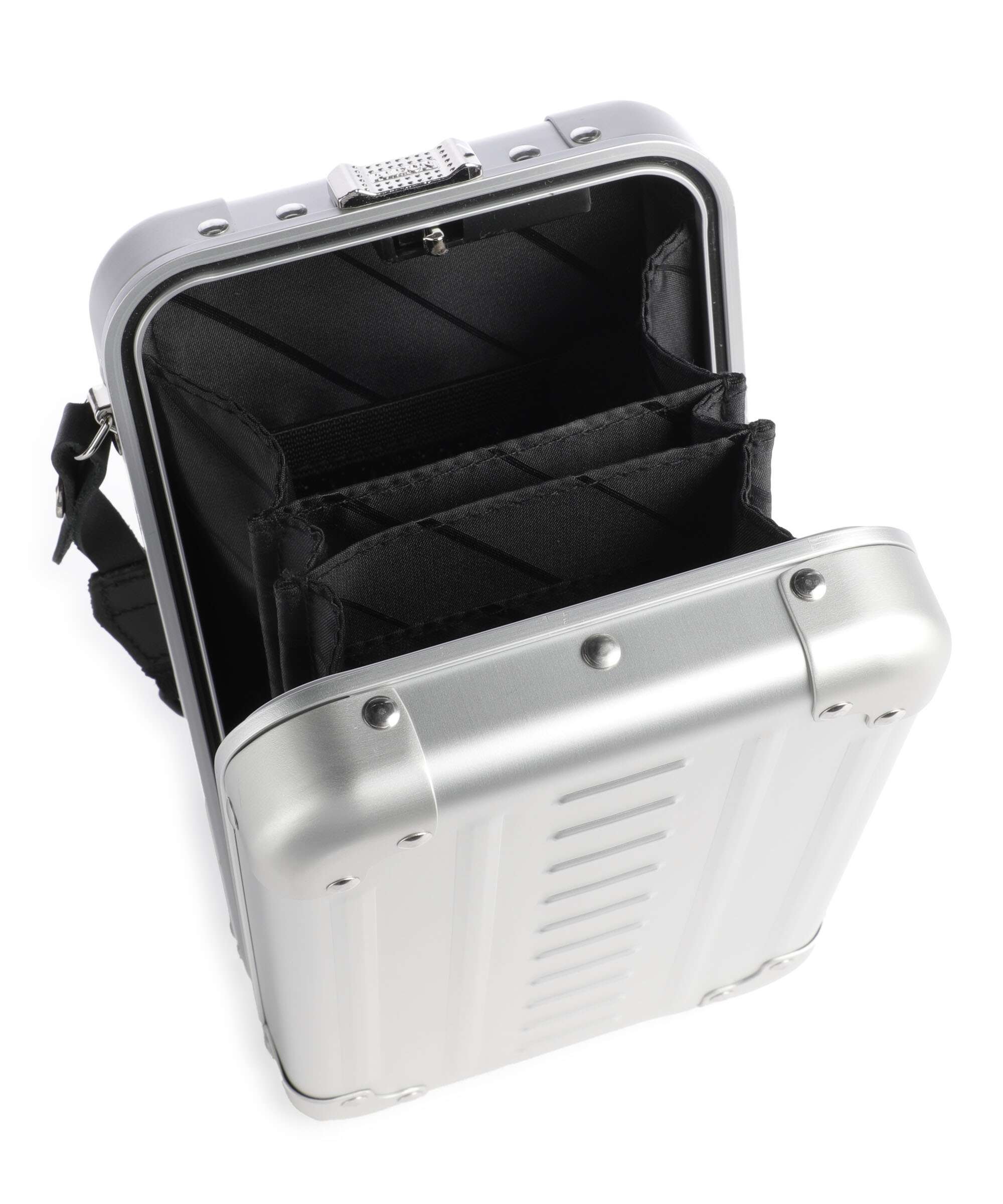 Aleon Classic Vertical Vanity Crossbody bag platinum