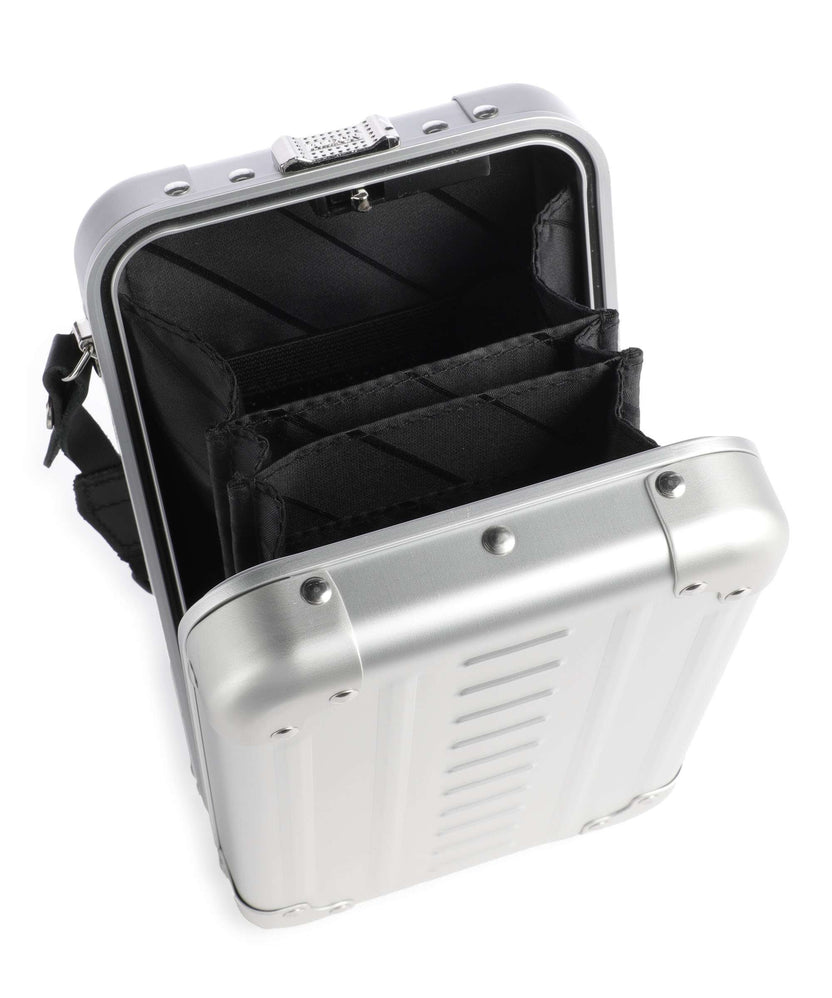 Aleon Classic Vertical Vanity Crossbody bag platinum