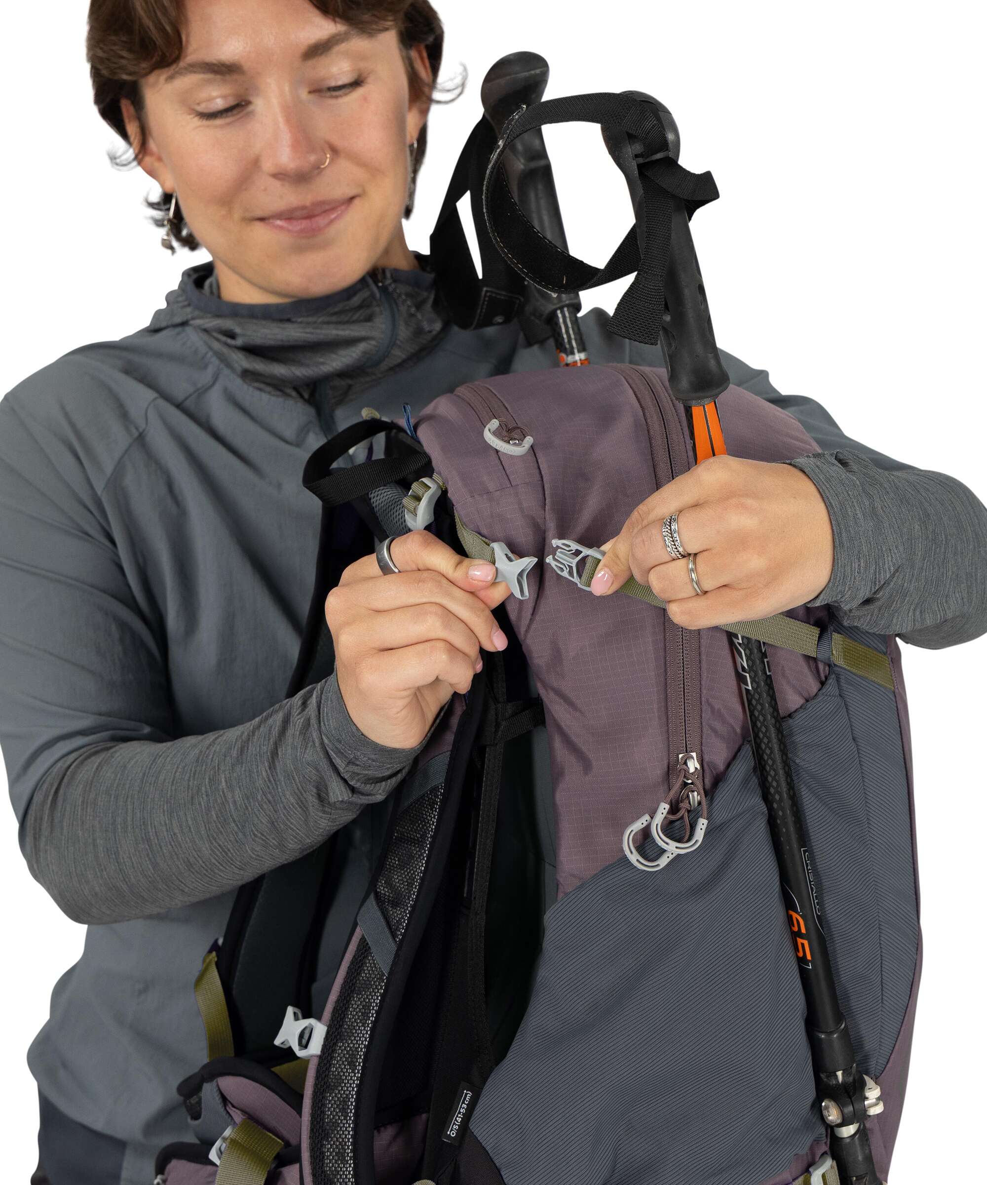 Osprey Hikelite 28 Hiking backpack graphite purple