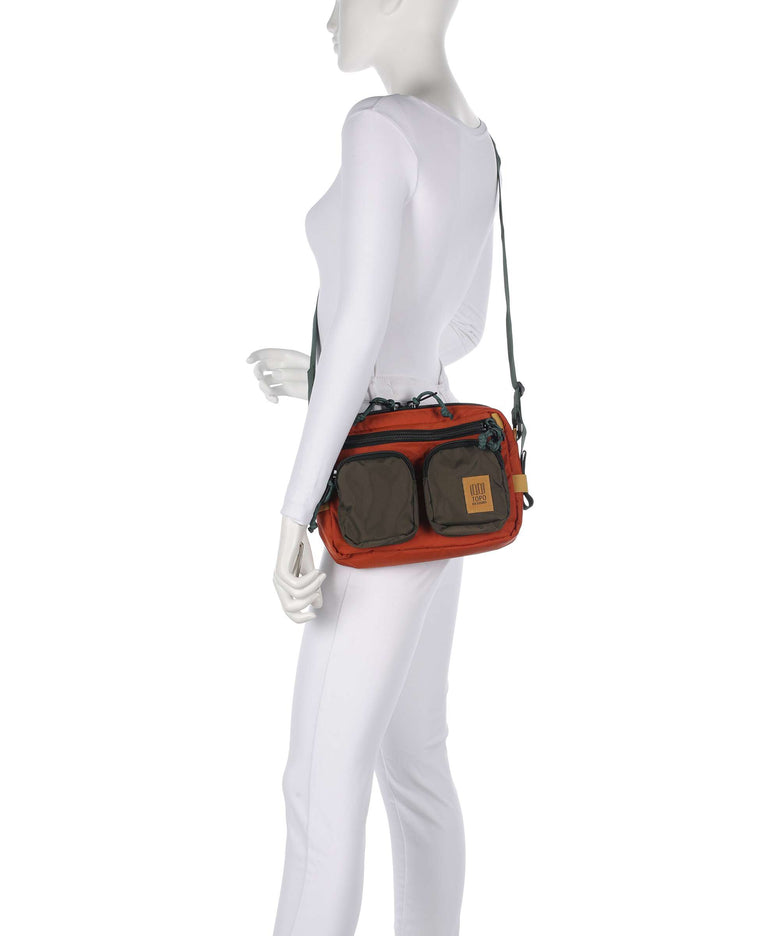Topo Designs Block Crossbody bag woodland/terracotta