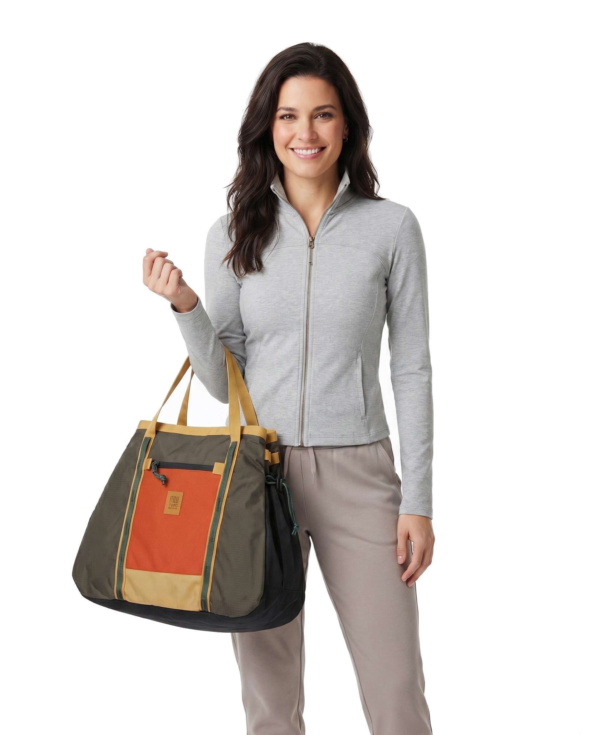 Topo Designs Mountain Gear Tote bag woodland/terracotta