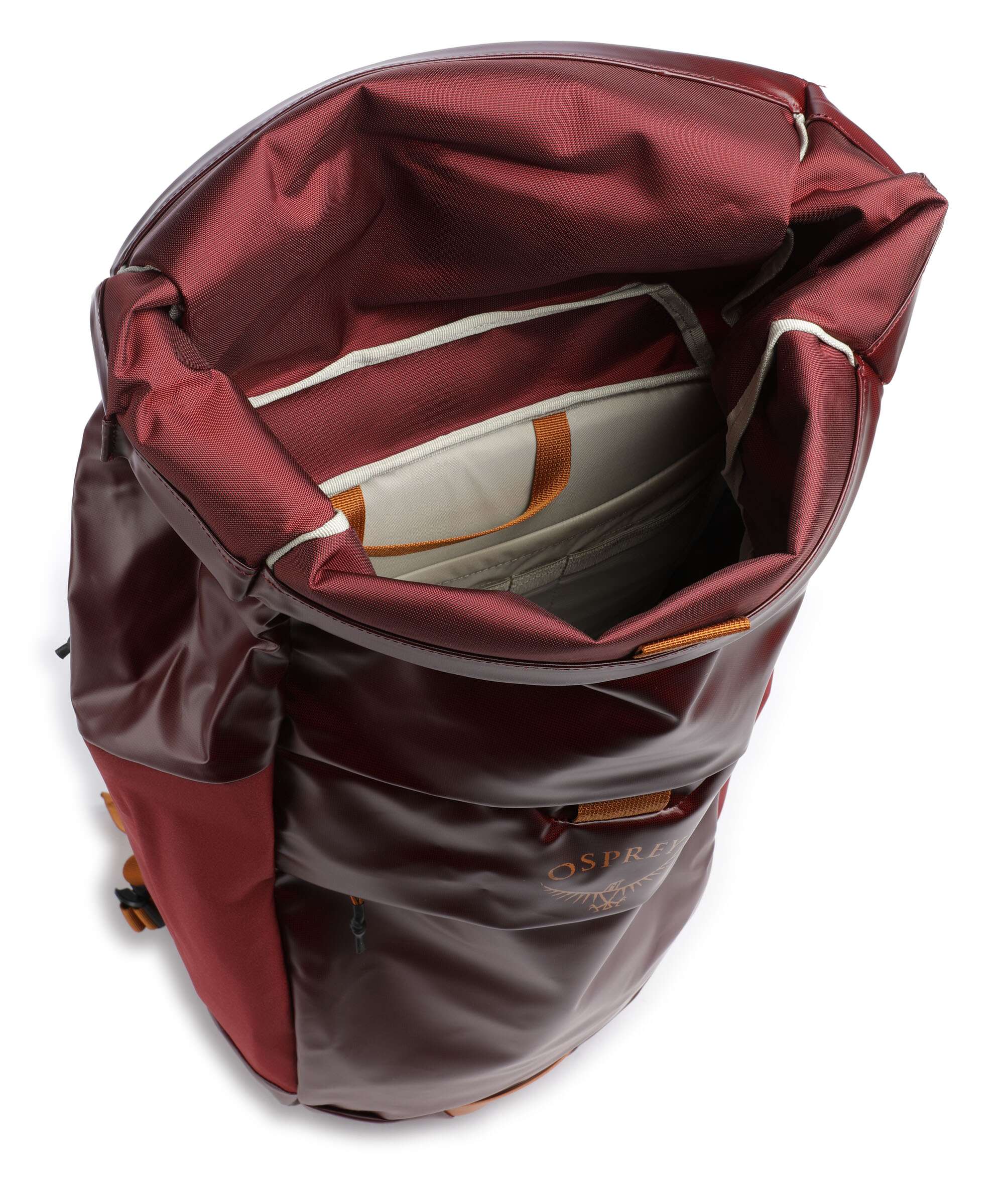 Osprey Transporter Rolltop backpack red mountain