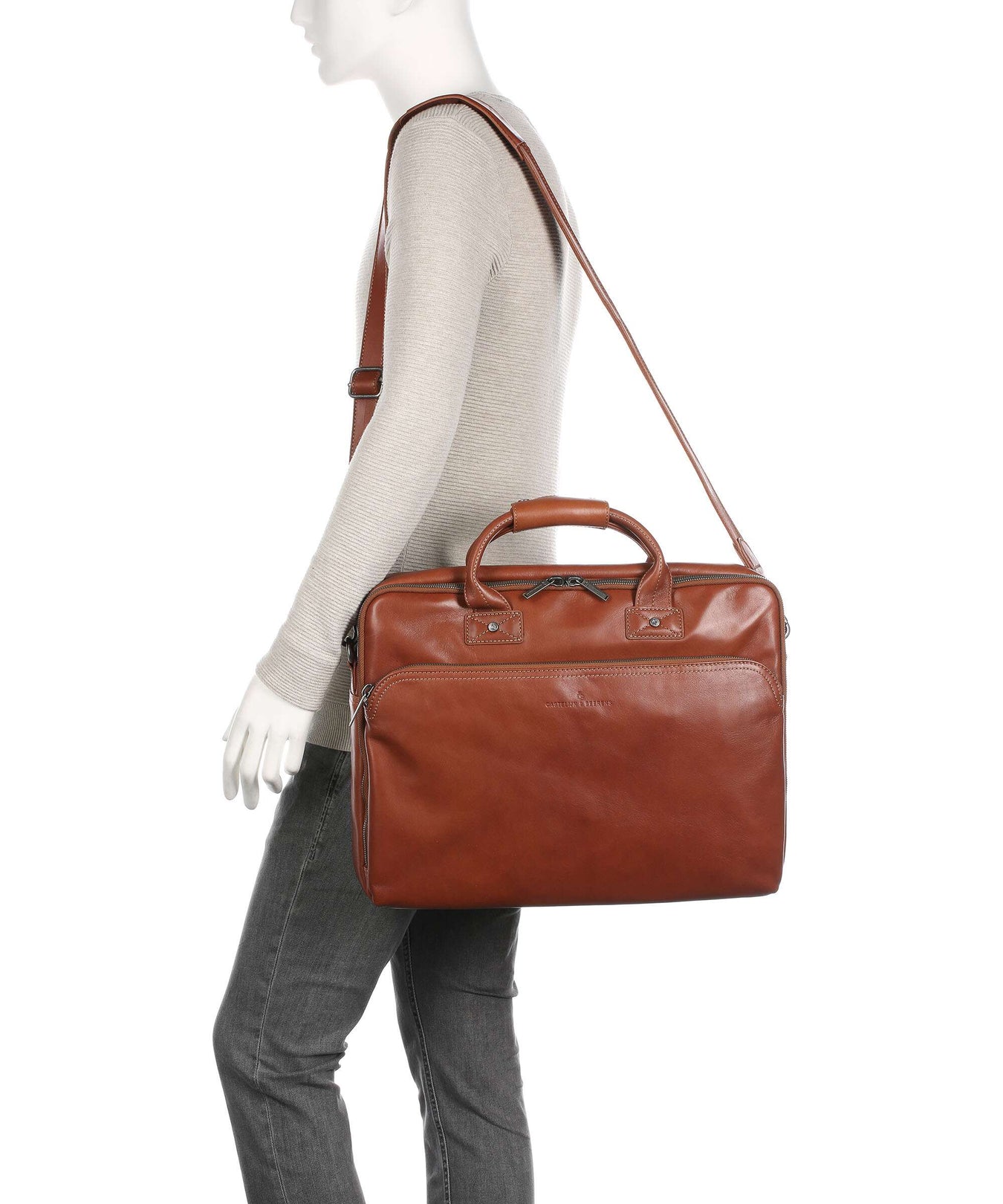 Castelijn & Beerens Firenze Briefcase light brown