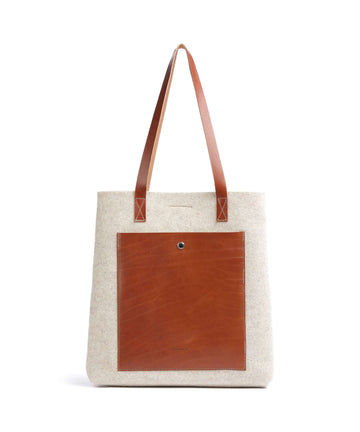 Castelijn & Beerens Babette Borsa shopper beige/cognac