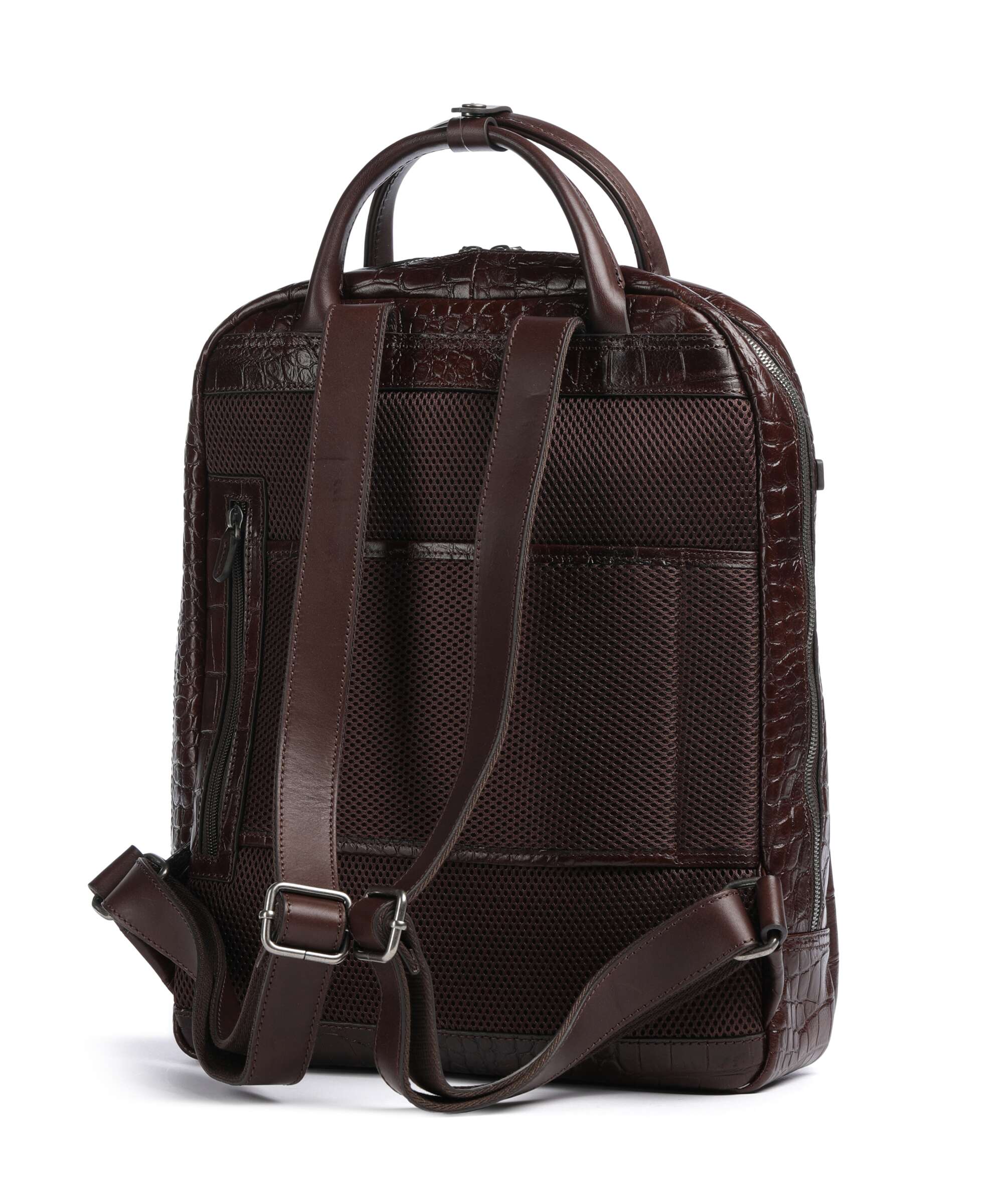 Castelijn & Beerens Croco Emma Backpack mocca