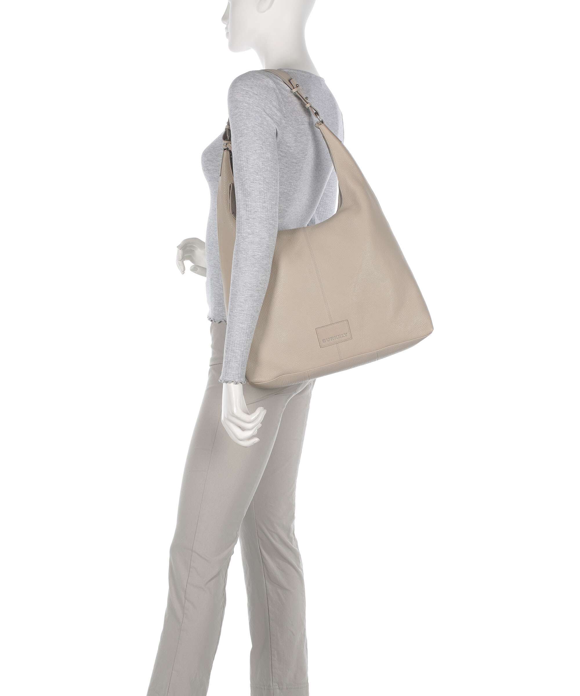 Burkely Soft Skylar Hobo bag generous grey
