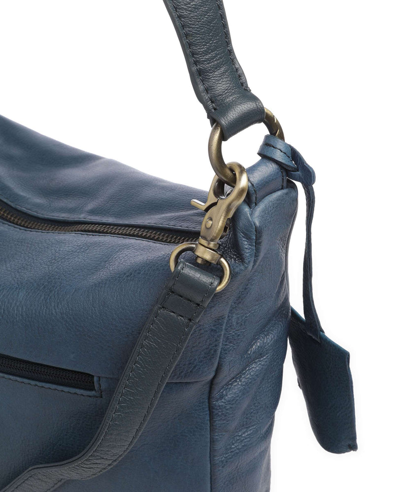 Burkely Natural Norah Hobo bag berry blue