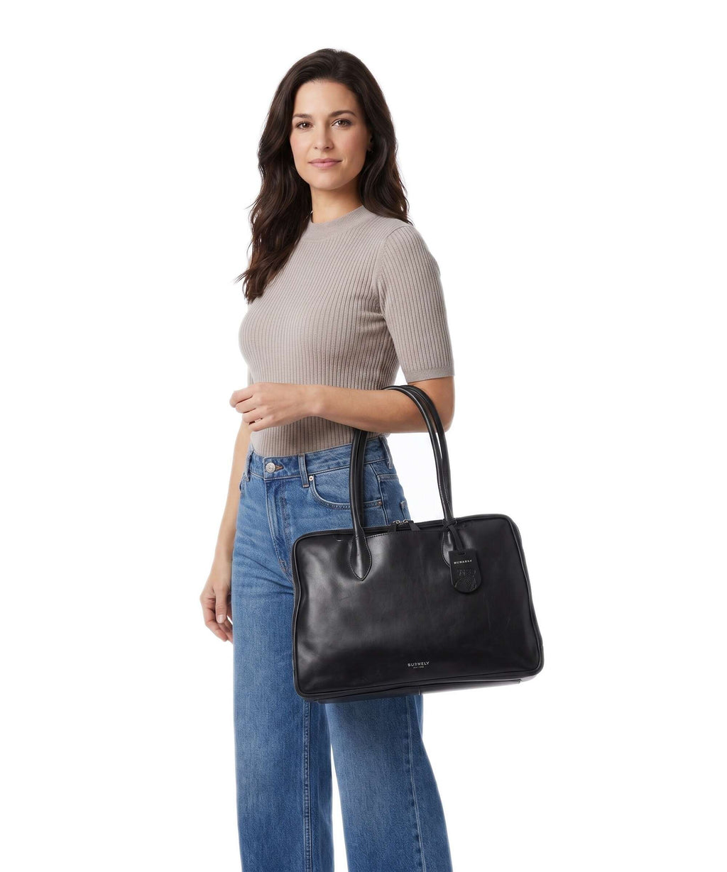 Burkely Ledger Tote bag black