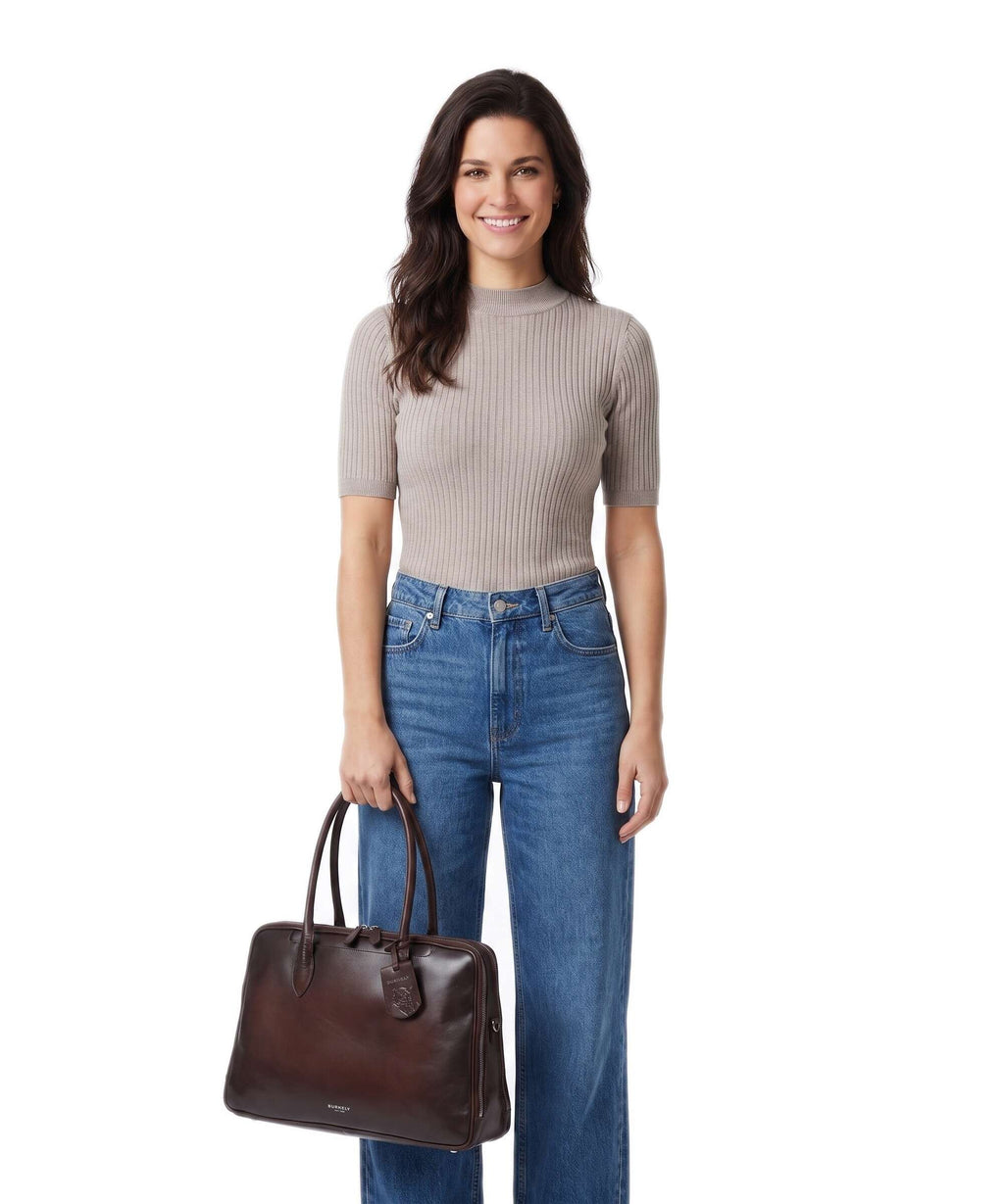 Burkely Ledger Tote bag burgundy