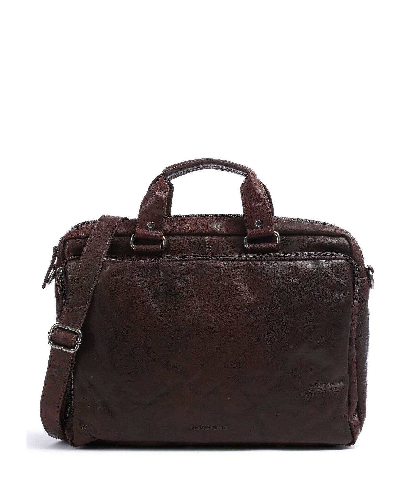 Spikes & Sparrow Bronco Briefcase dark brown
