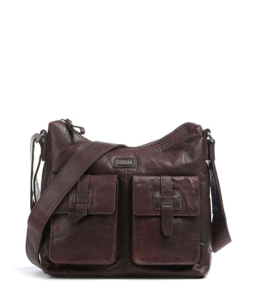 Spikes & Sparrow Bronco Beuteltasche dark brown