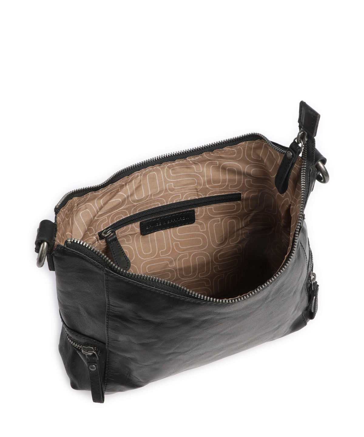 Spikes & Sparrow Bronco Toronto Hobo bag black
