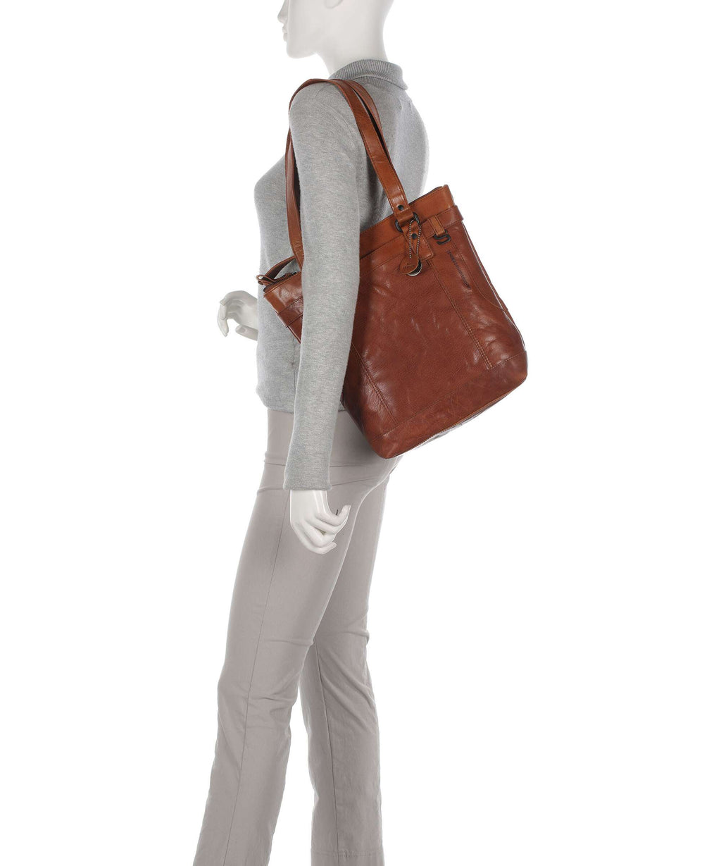Spikes & Sparrow Bronco Tote bag cognac