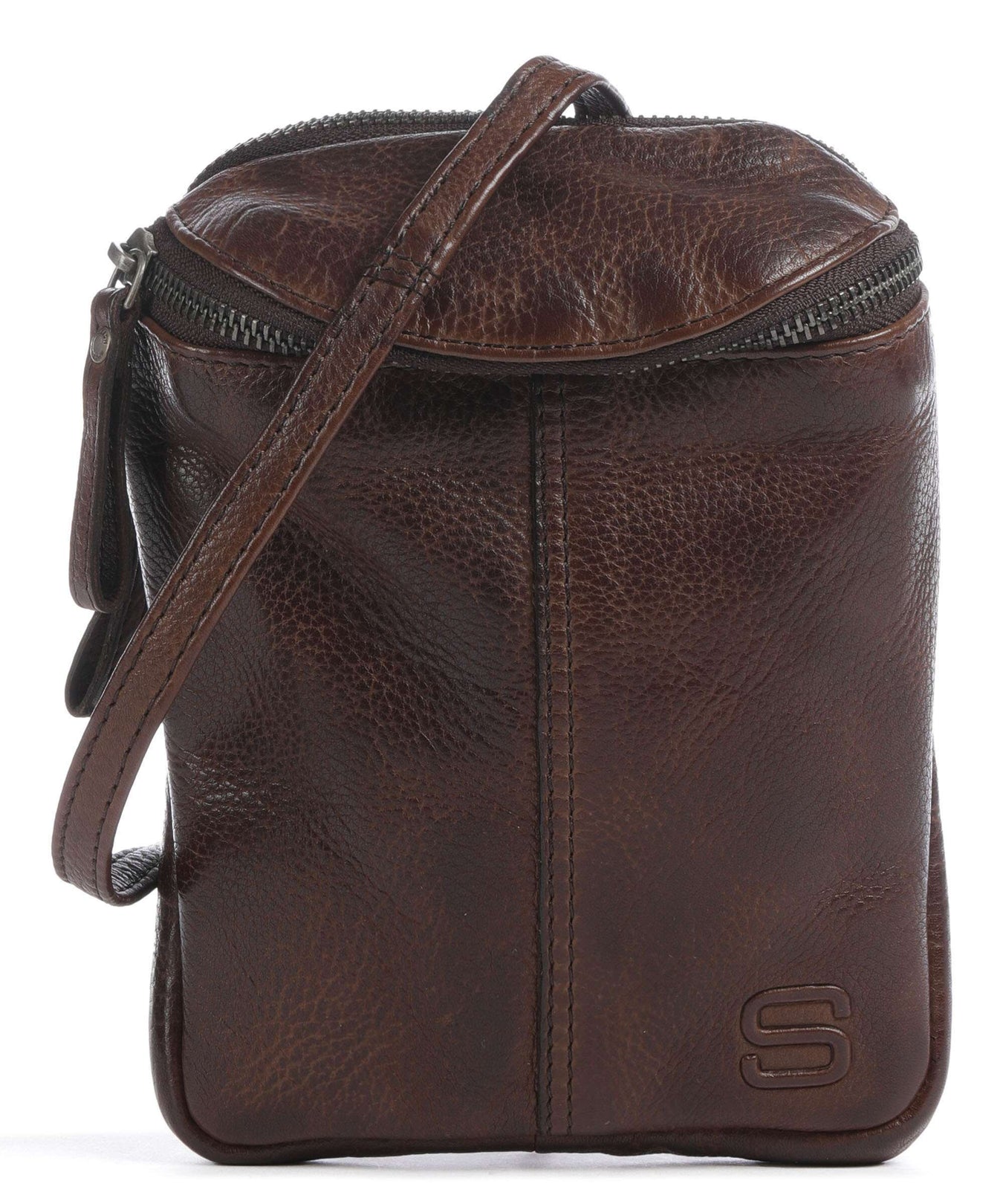 Spikes & Sparrow Apache Phone bag dunkelbraun