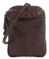 Spikes & Sparrow Apache Borsetta porta cellulare dunkelbraun