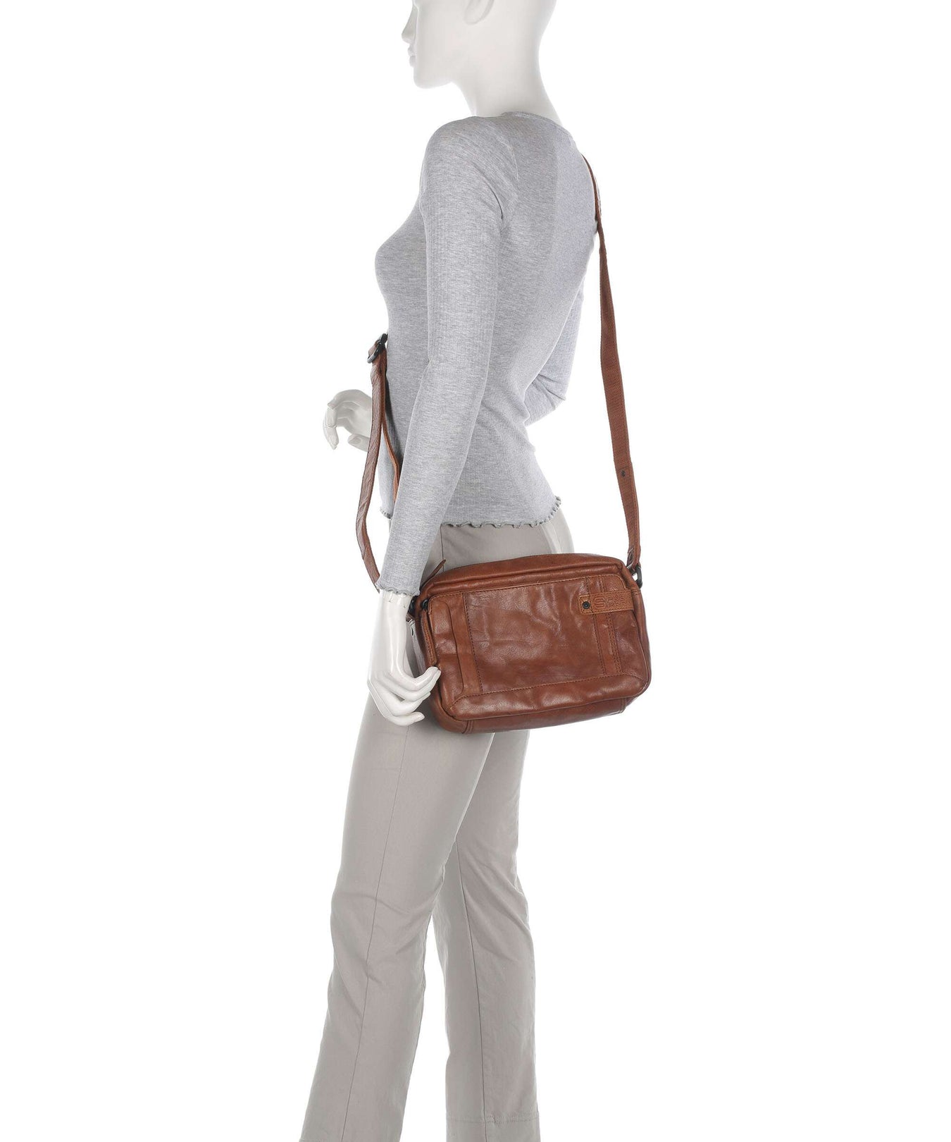 Spikes & Sparrow Bronco Kyrillos Crossbody bag brandy