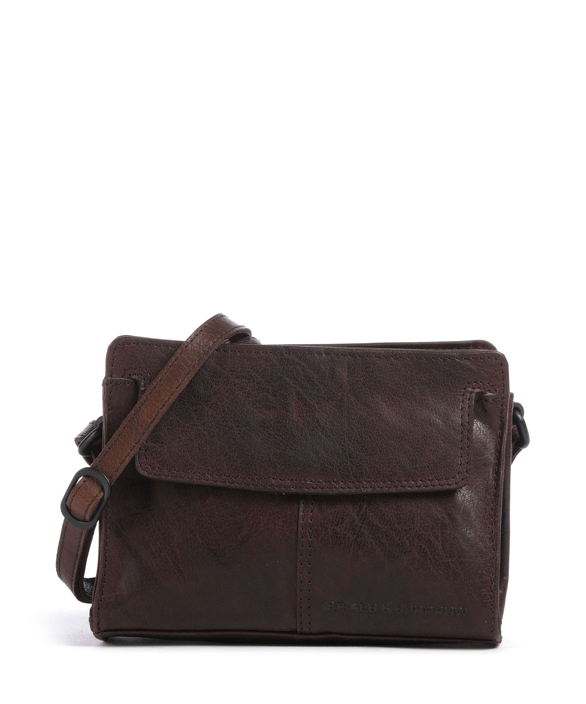 Spikes & Sparrow Bronco Leyla Crossbody bag dunkelbraun