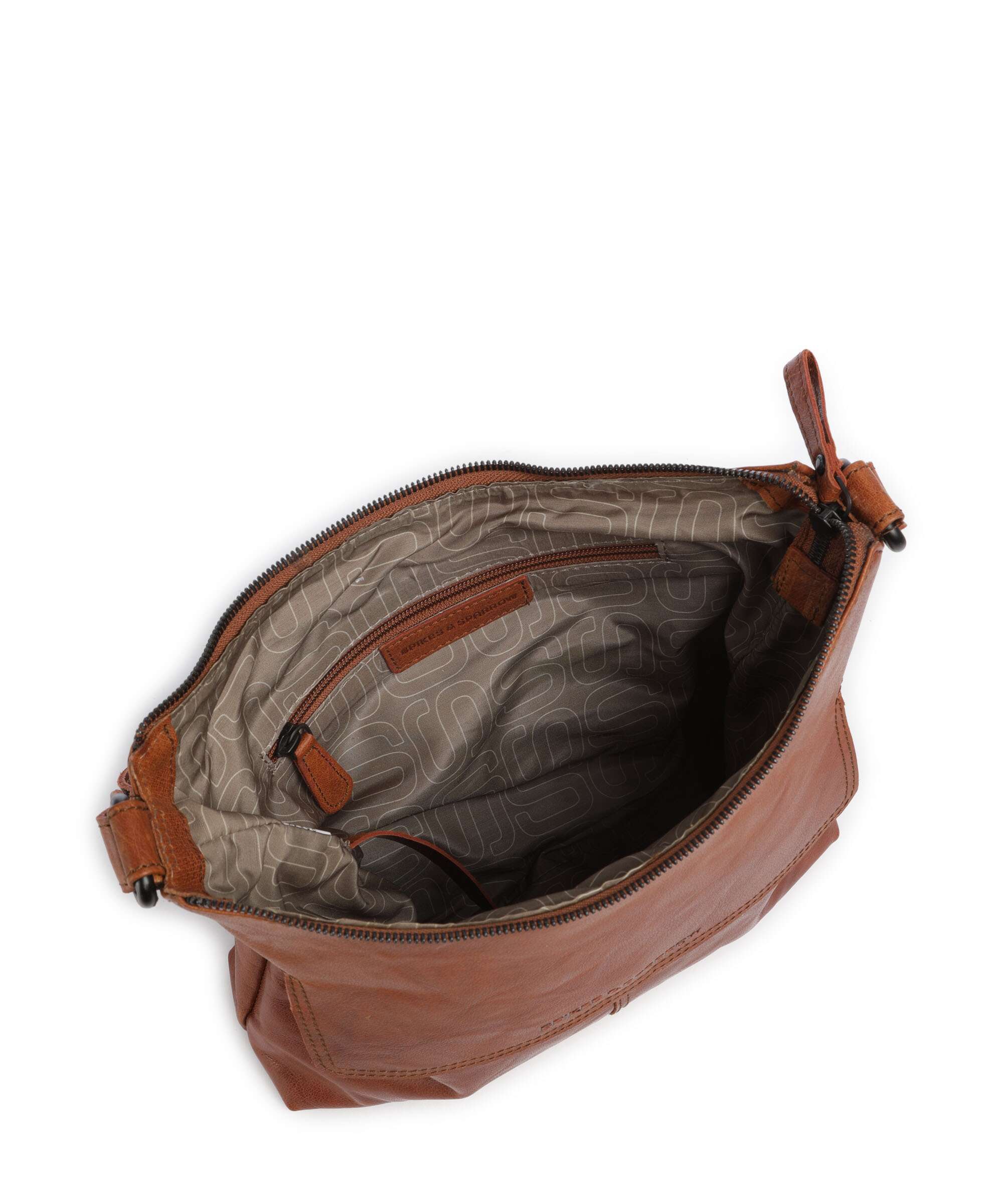 Spikes & Sparrow Bronco Sherrill Hobo bag brandy