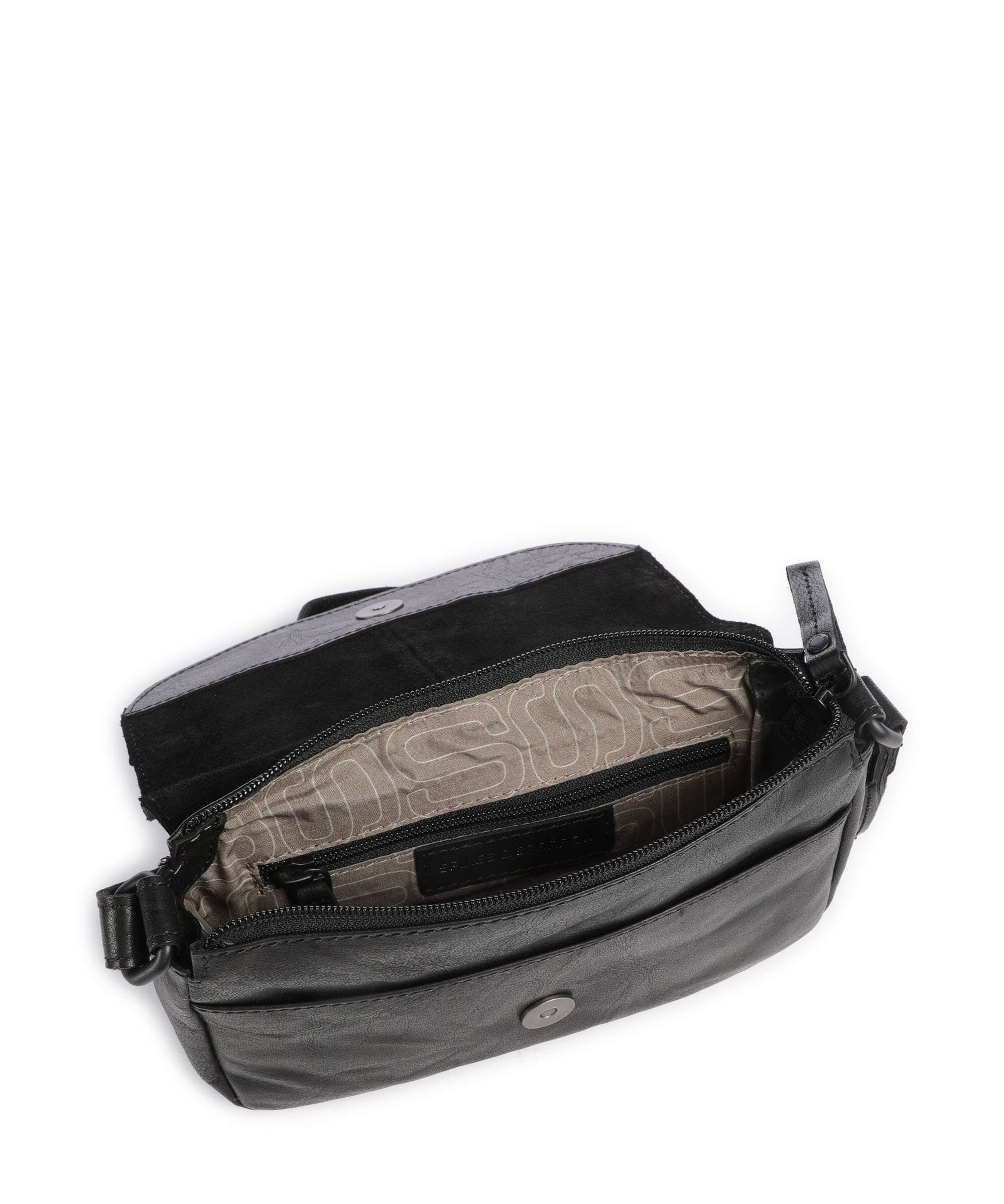 Spikes & Sparrow Bronco Linne Crossbody bag schwarz